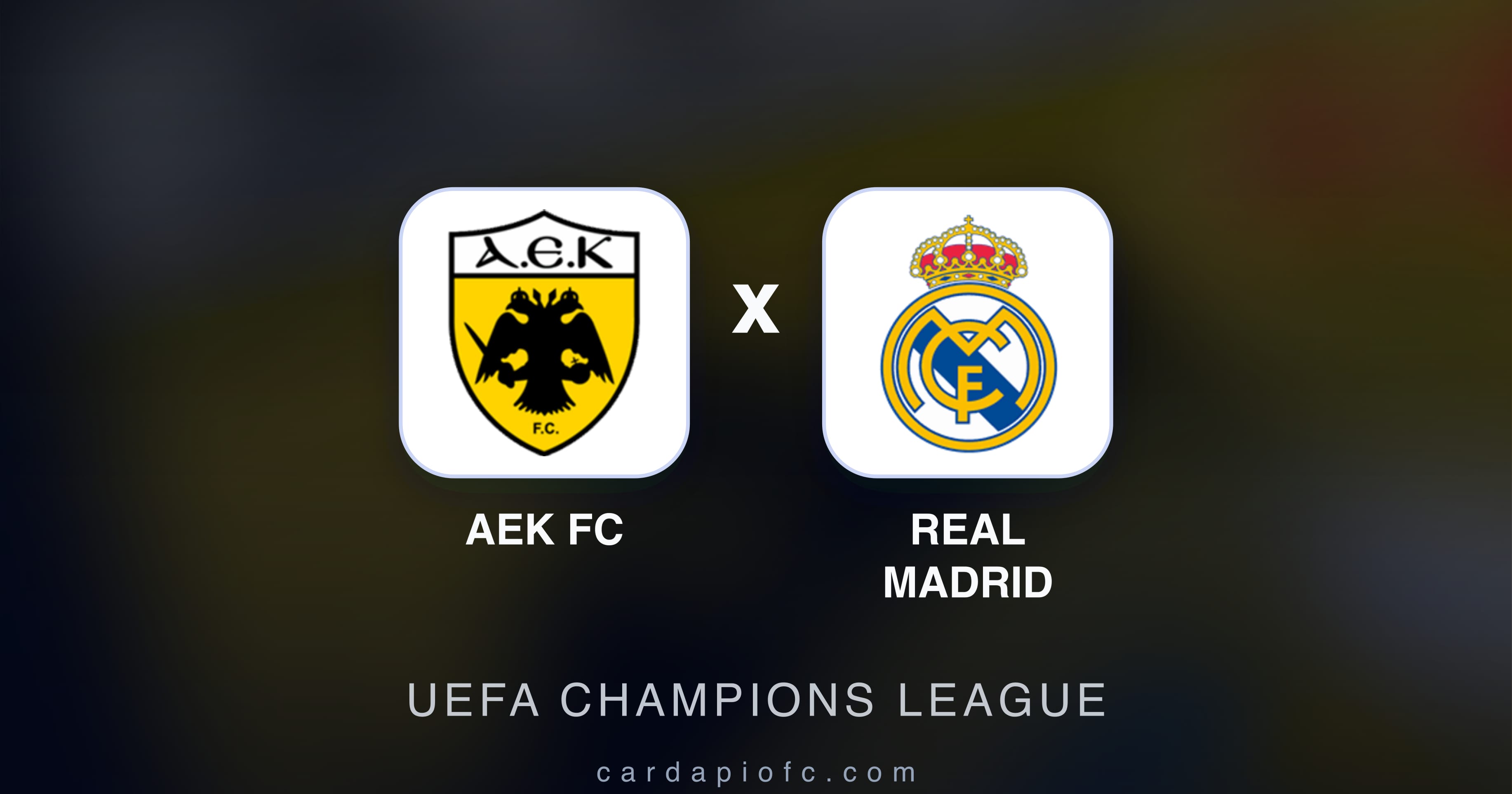 Preview image for AEK FC vs Real Madrid (UEFA Champions League)