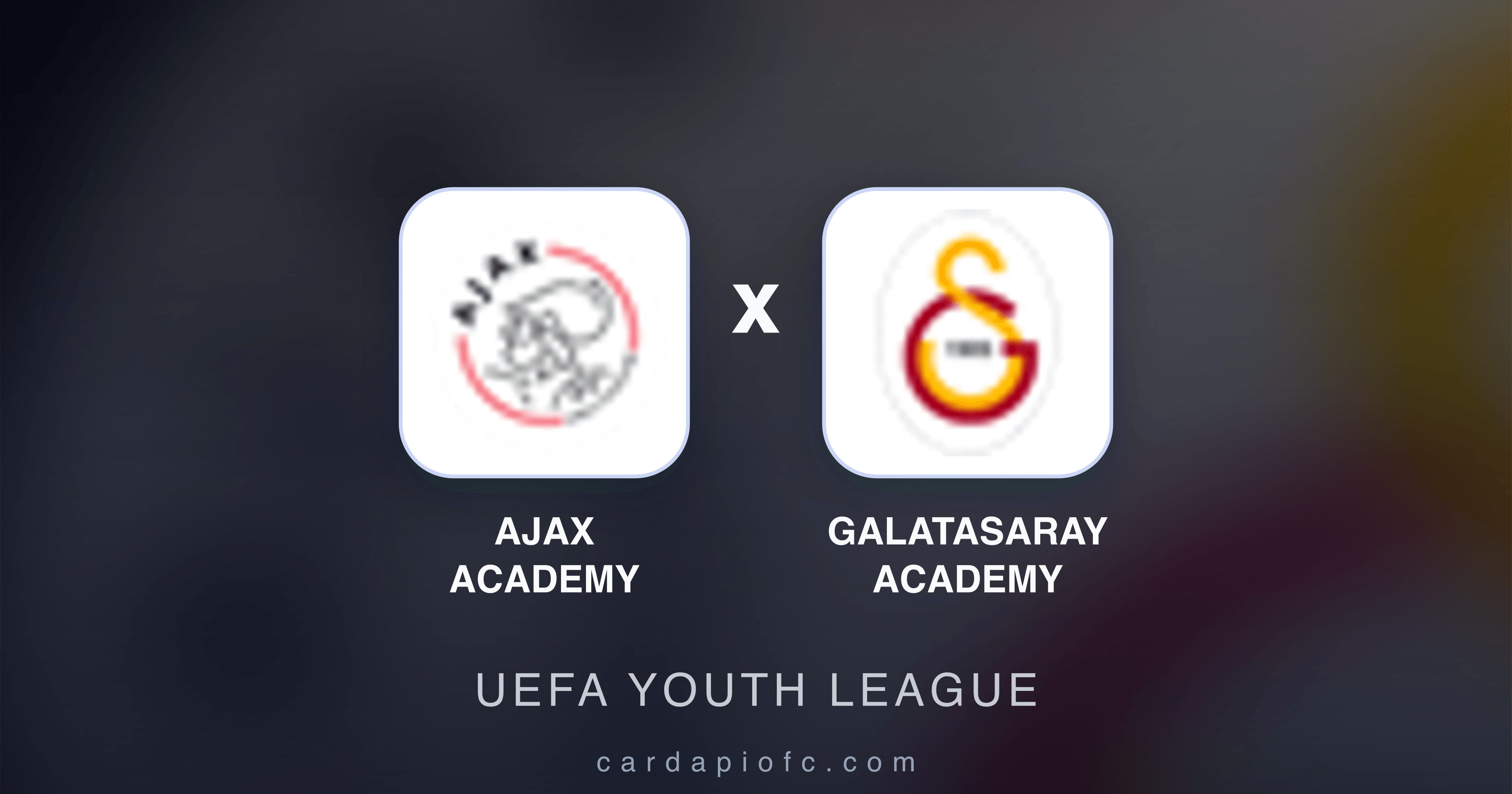 Ajax Academy x Galatasaray Academy - UEFA Youth League prévia da transmissão