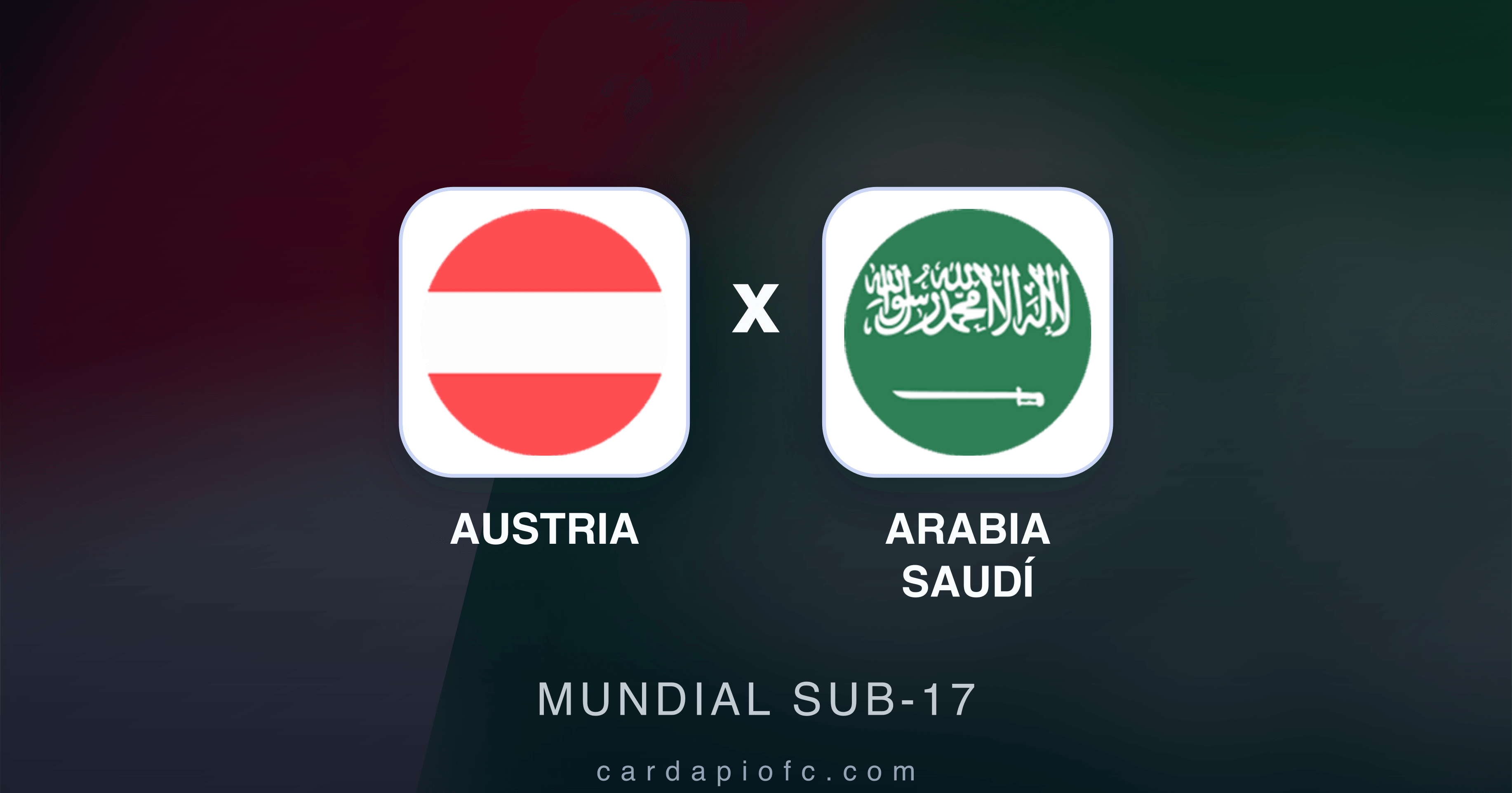 Austria x Arabia Saudí - Mundial Sub-17 prévia da transmissão