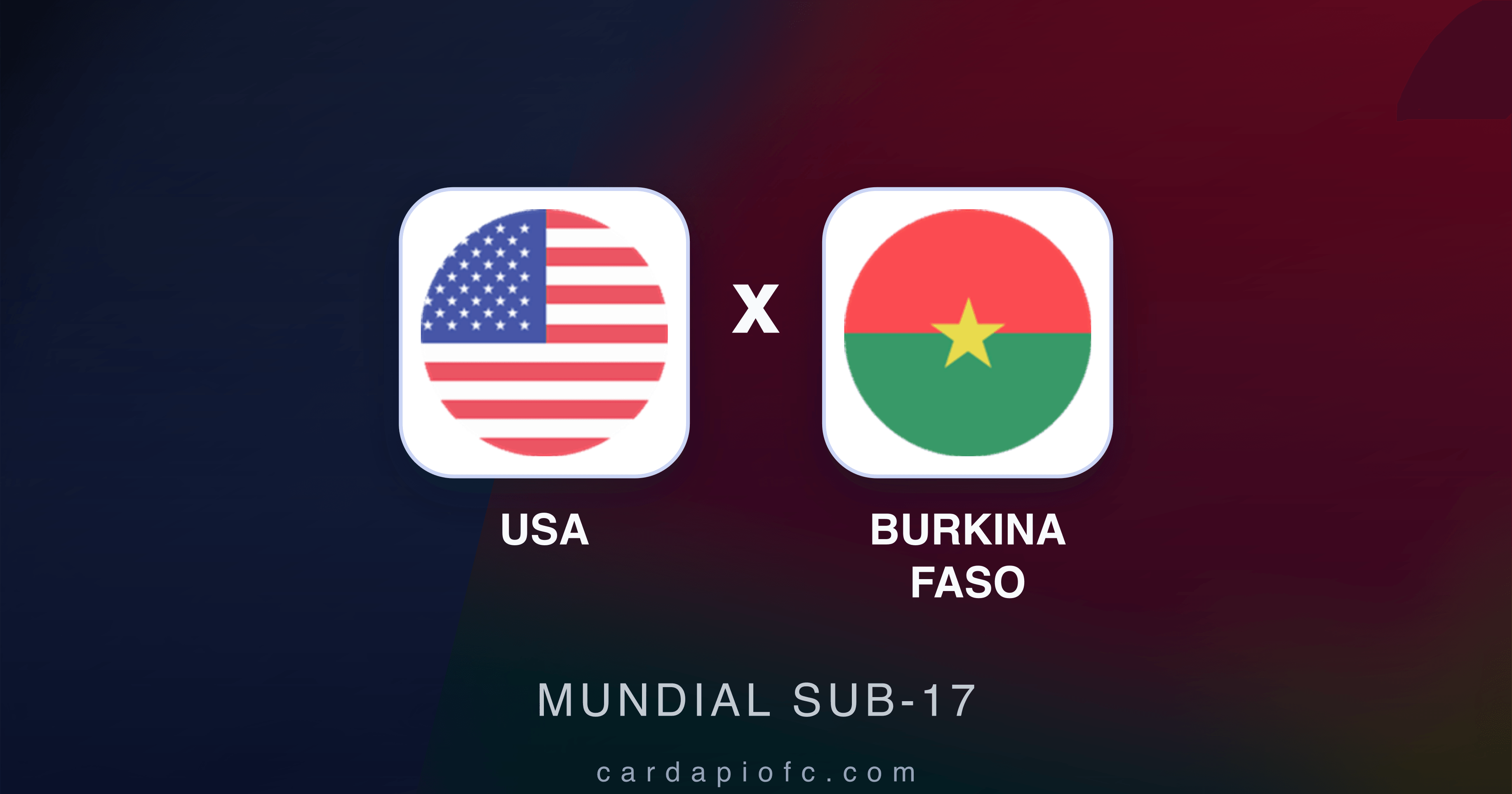 USA x Burkina Faso - Mundial Sub-17 prévia da transmissão