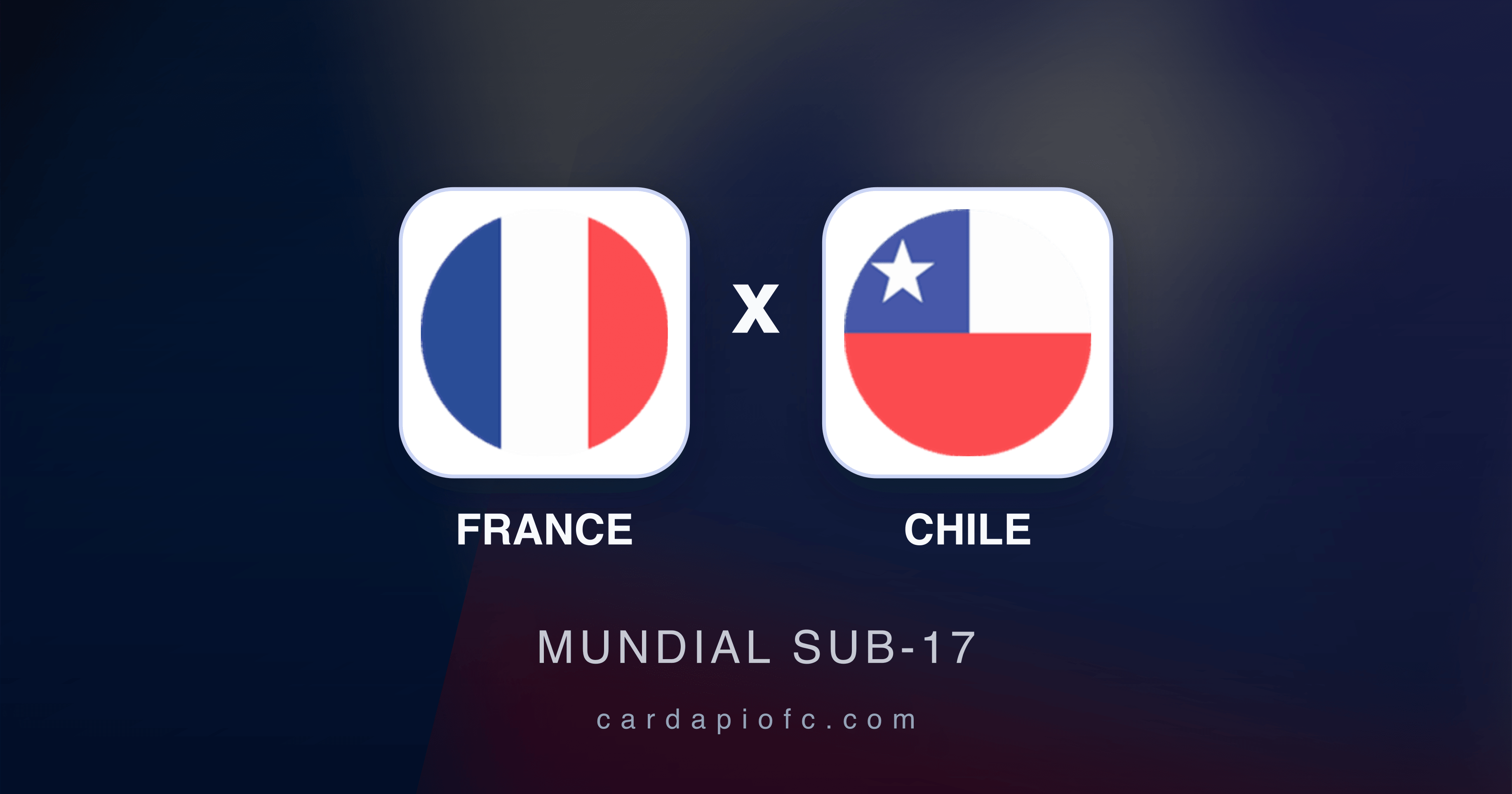 France x Chile - Mundial Sub-17 prévia da transmissão
