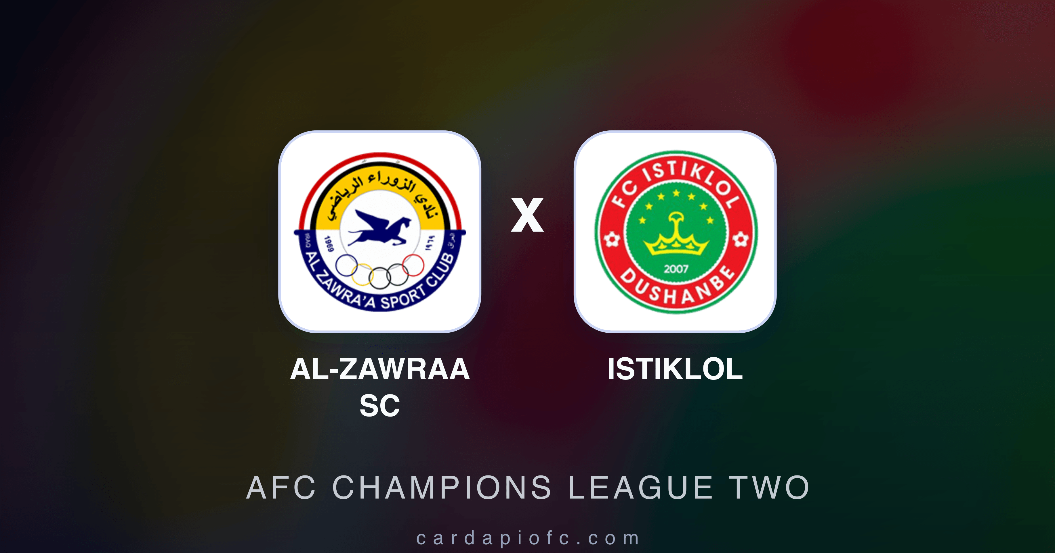 Al-Zawraa SC x Istiklol - AFC Champions League Two prévia da transmissão