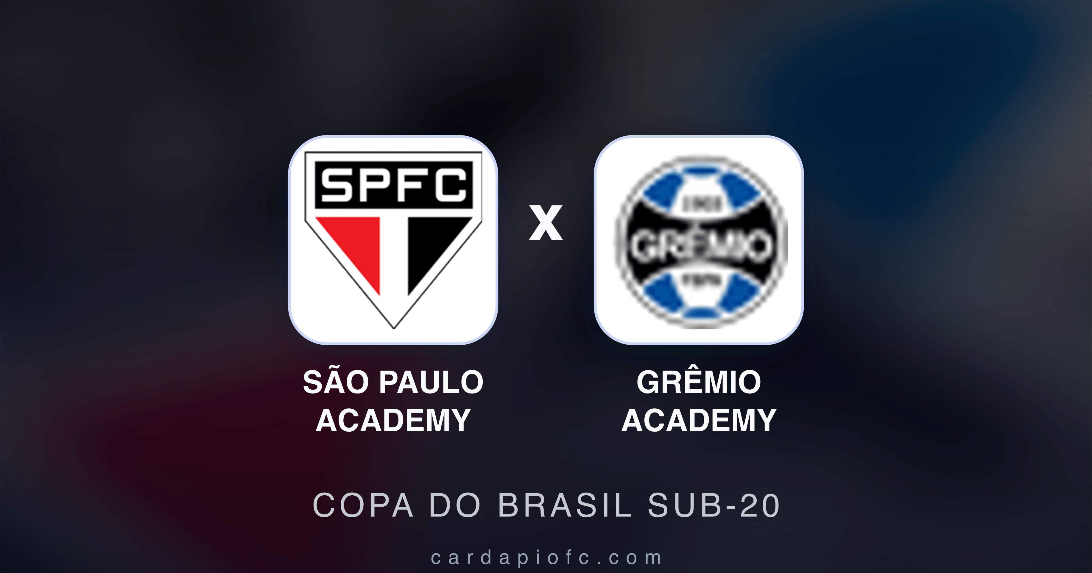 São Paulo Academy x Grêmio Academy - Copa do Brasil Sub-20 prévia da transmissão