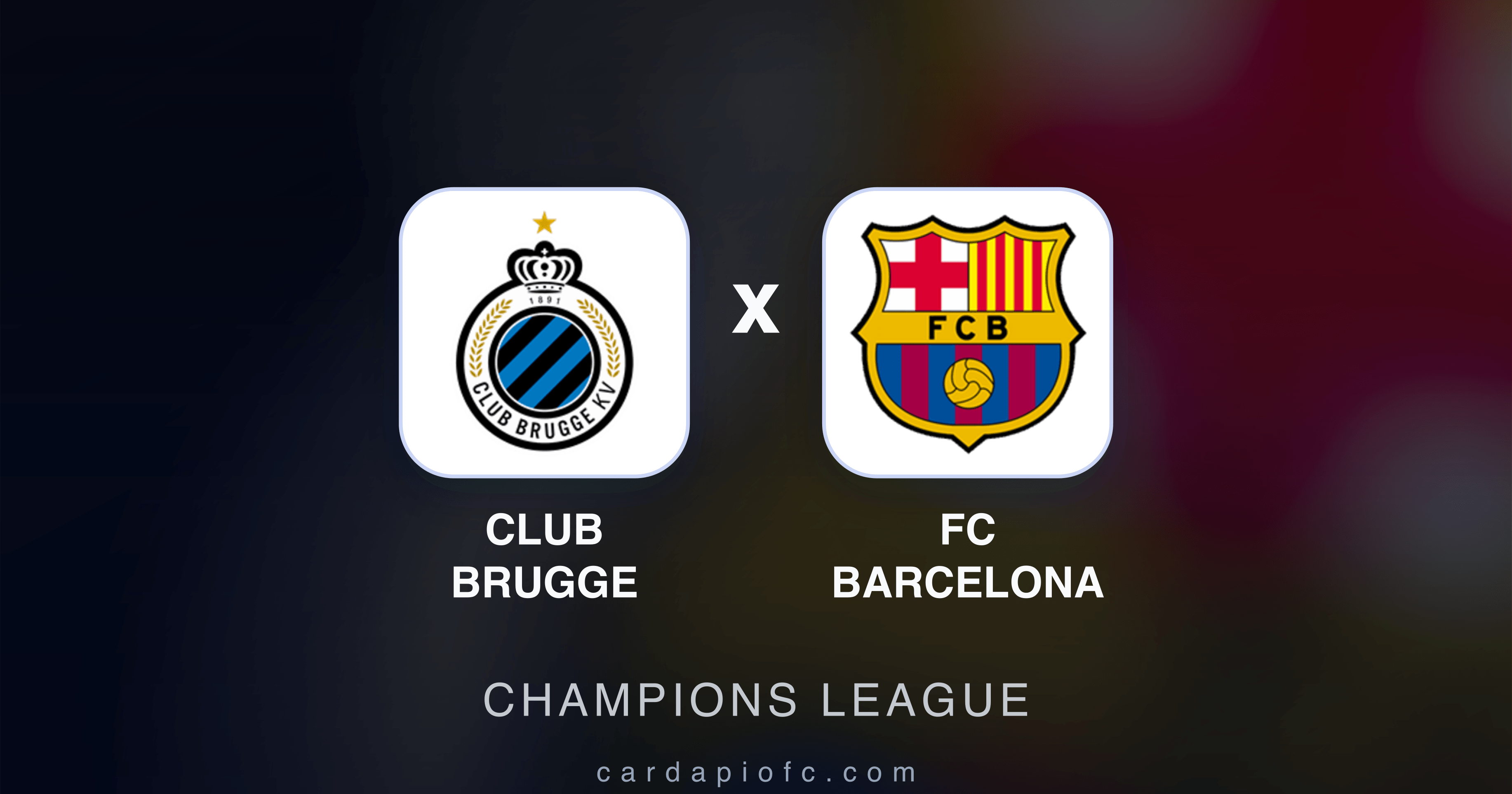 Club Brugge x FC Barcelona - Champions League prévia da transmissão