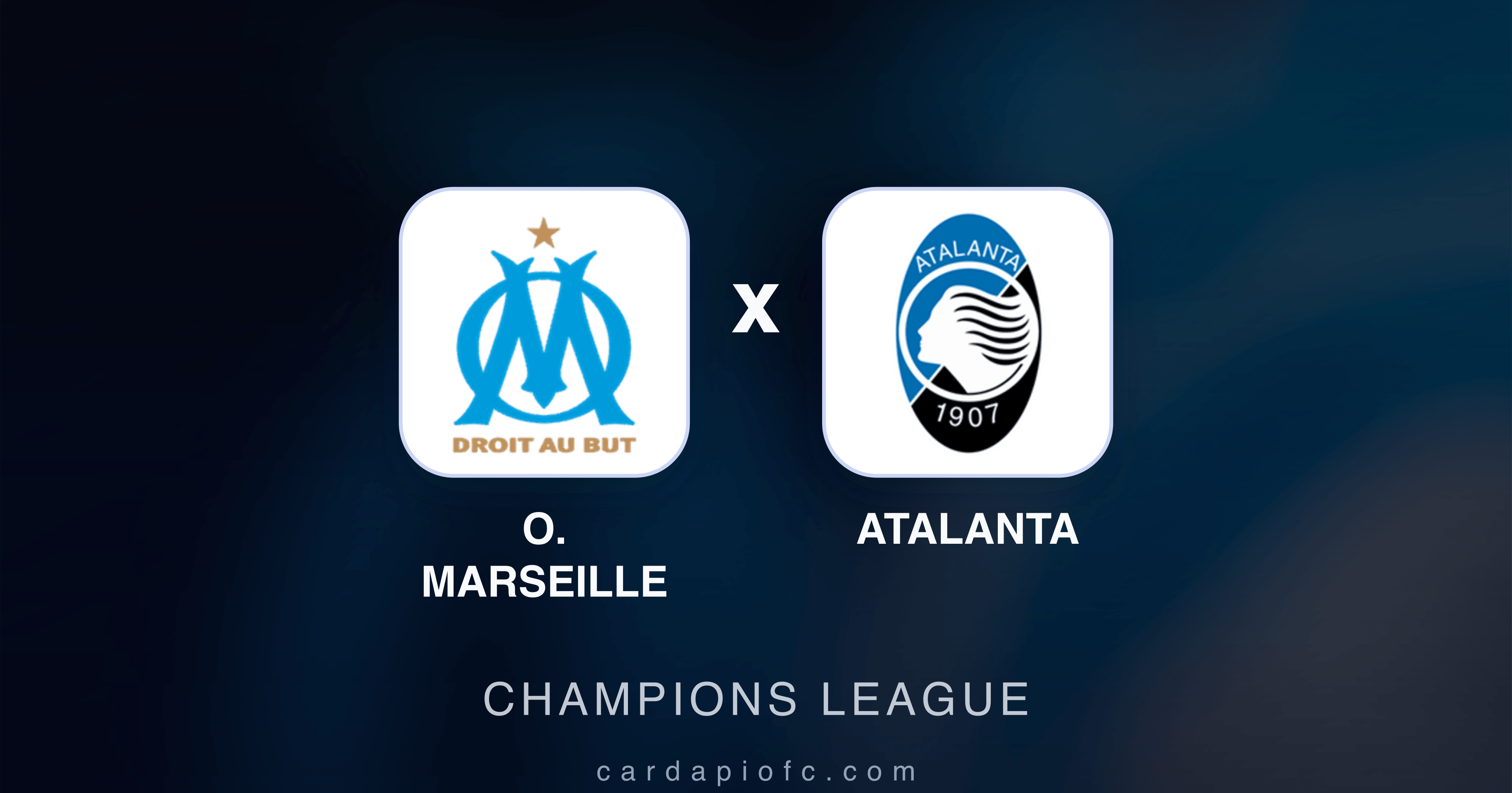 O. Marseille x Atalanta - Champions League prévia da transmissão