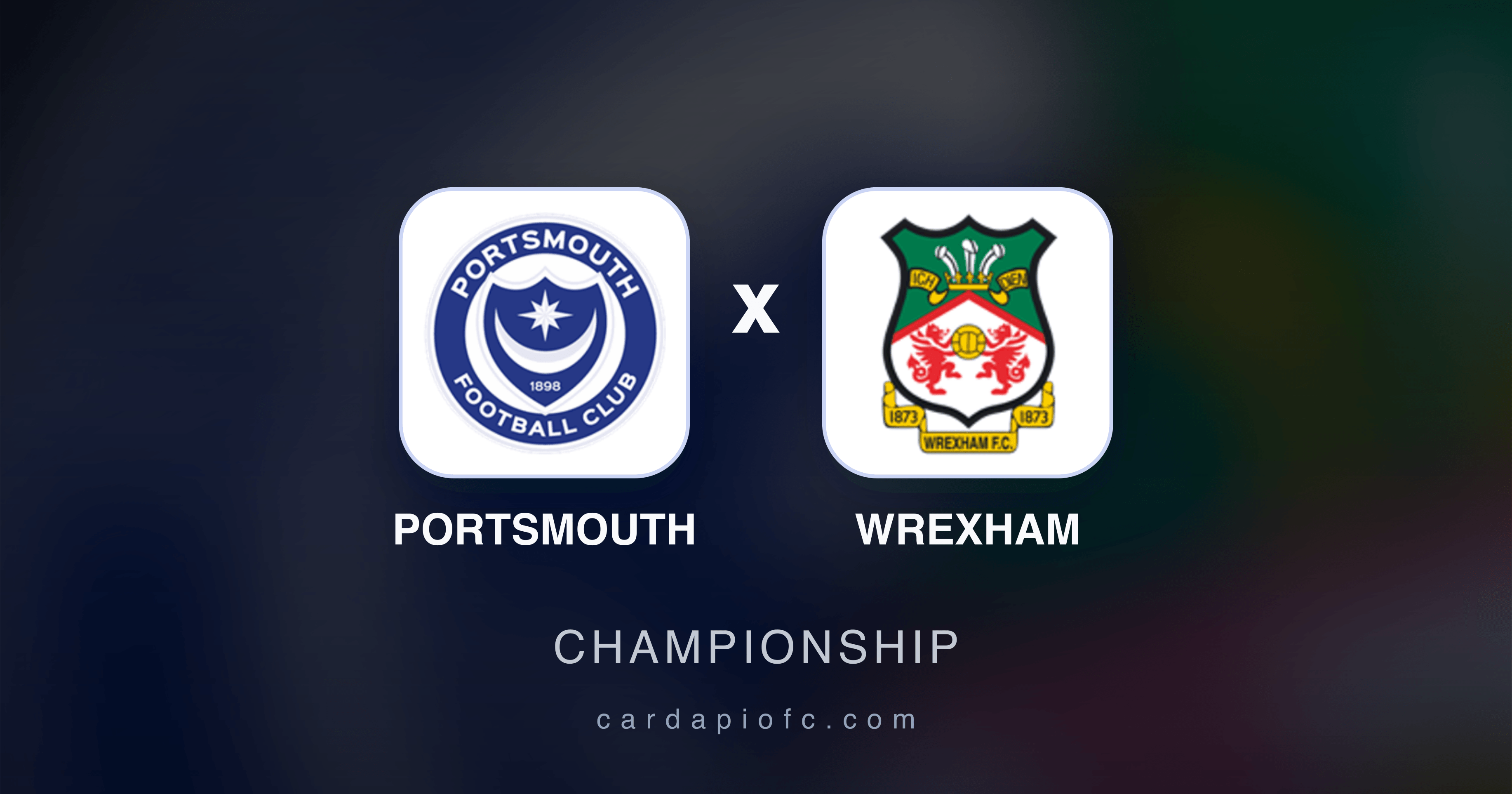 Portsmouth x Wrexham - Championship prévia da transmissão