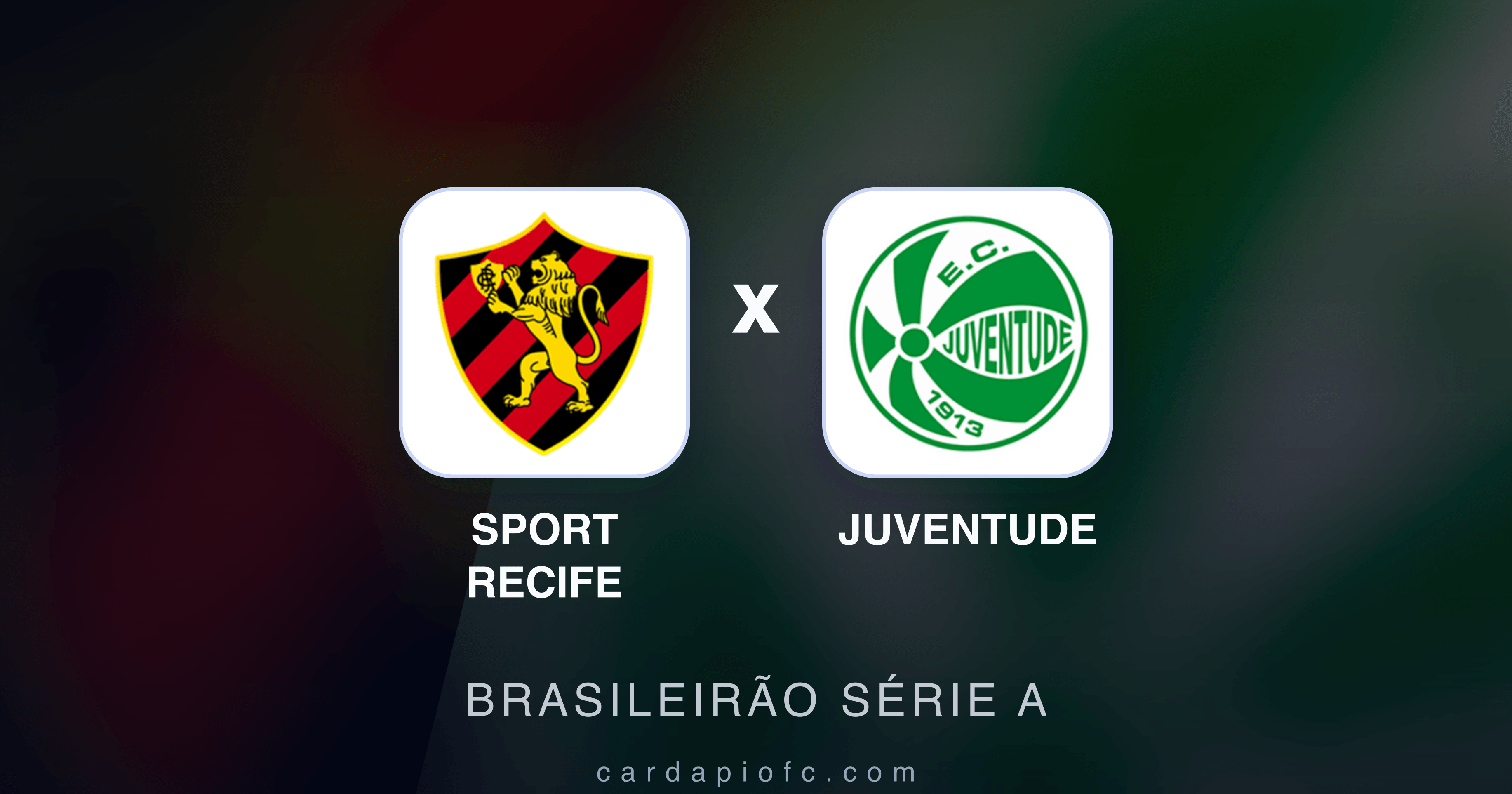 Sport Recife x Juventude - Brasileirão Série A prévia da transmissão