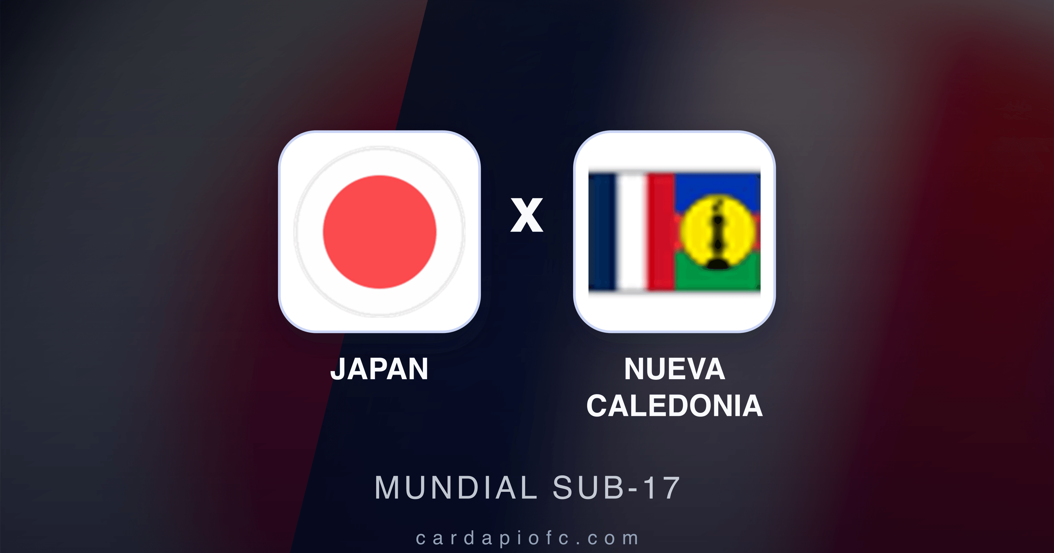 Japan x Nueva Caledonia - Mundial Sub-17 prévia da transmissão