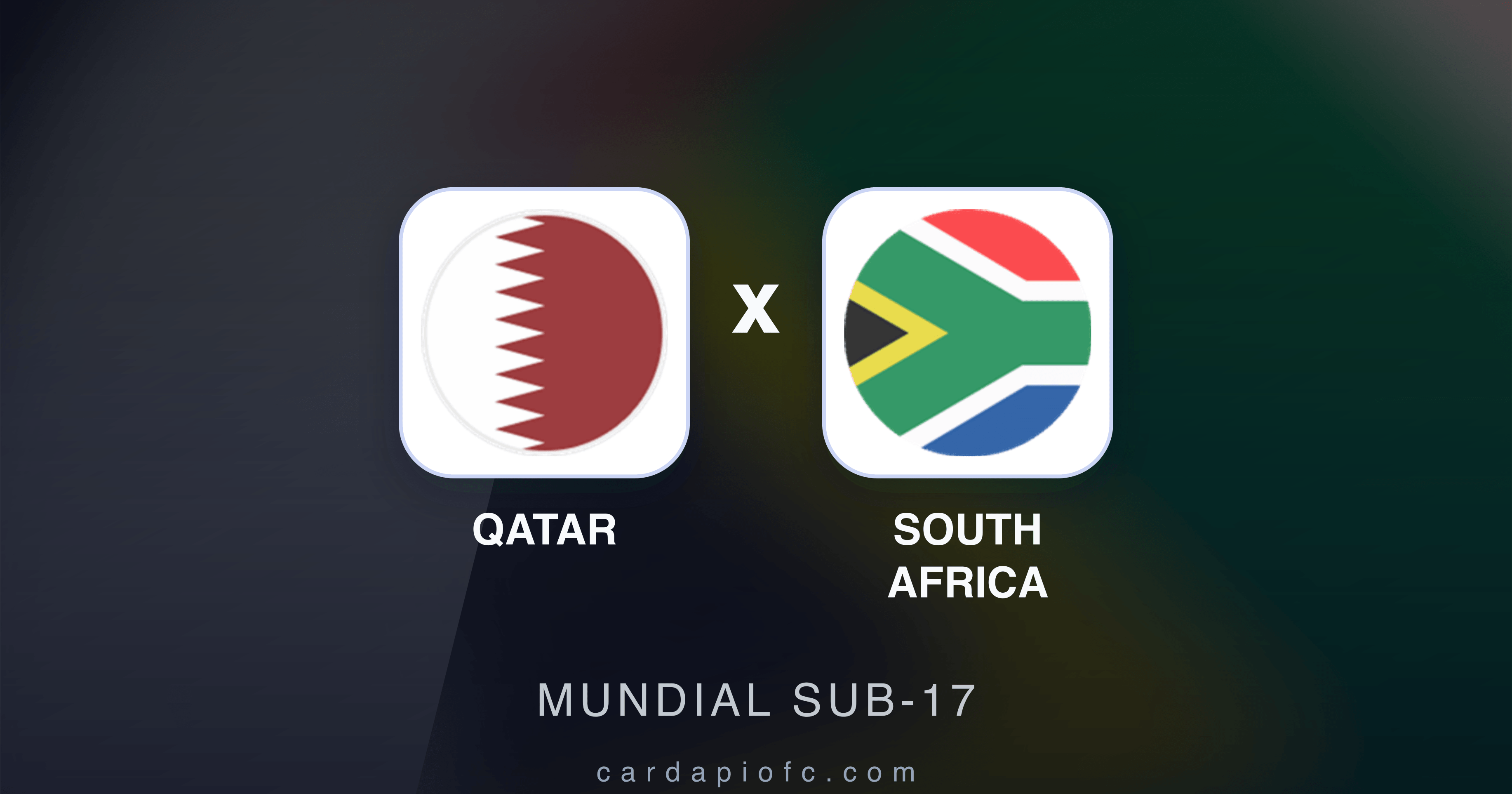 Qatar x South Africa - Mundial Sub-17 prévia da transmissão