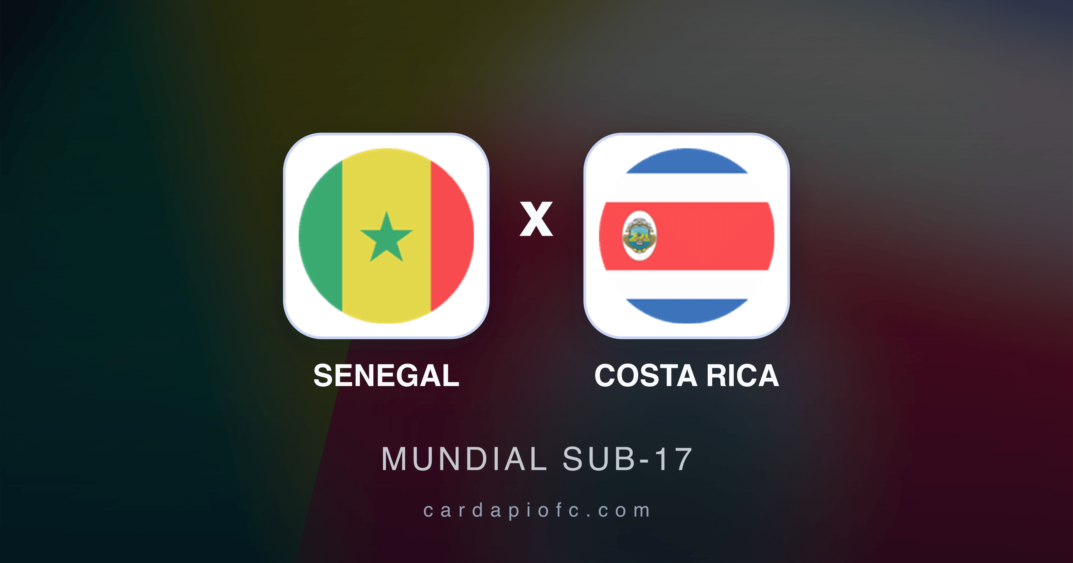Senegal x Costa Rica - Mundial Sub-17 prévia da transmissão