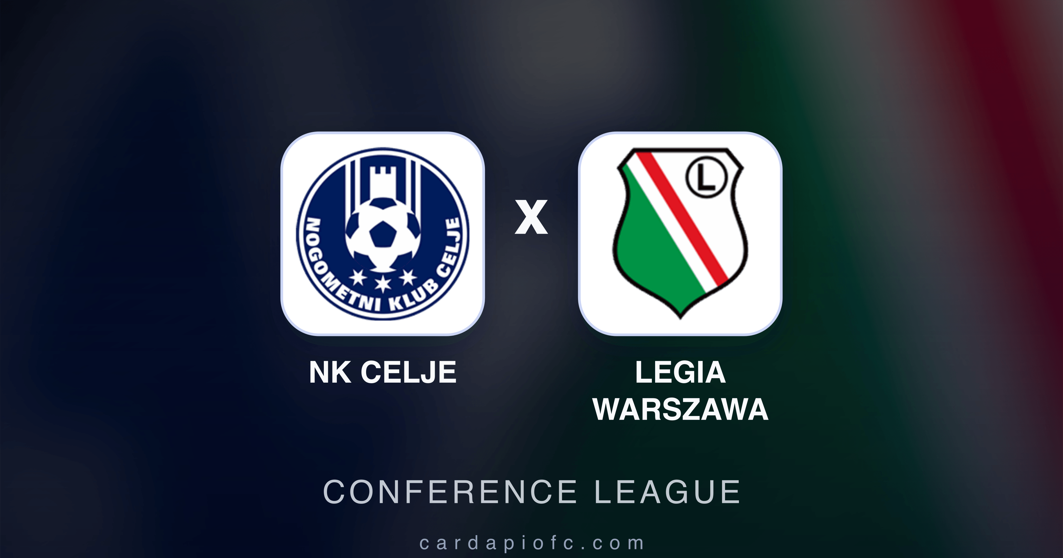 NK Celje x Legia Warszawa - Conference League prévia da transmissão