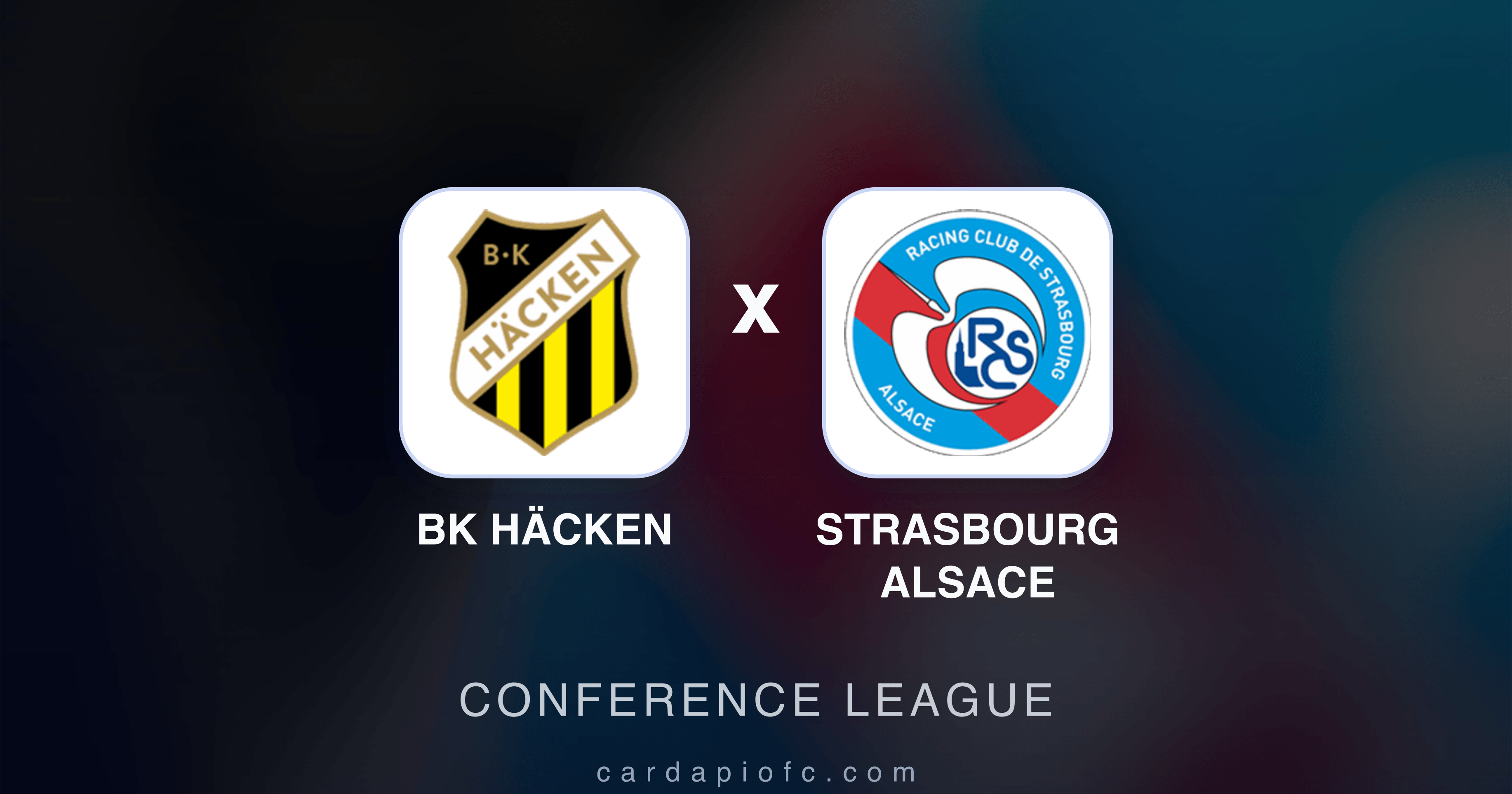 BK Häcken x Strasbourg Alsace - Conference League prévia da transmissão
