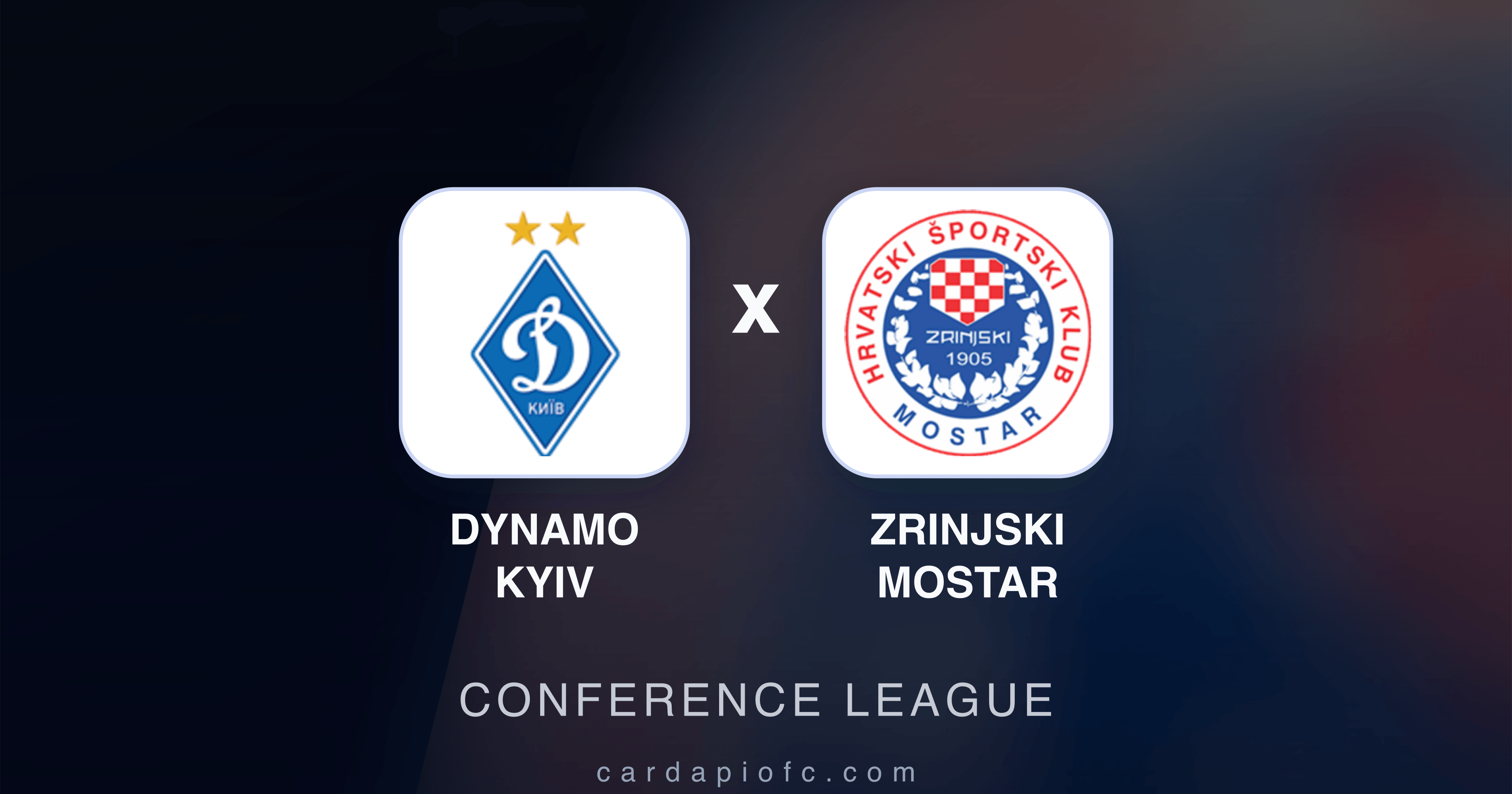 Dynamo Kyiv x Zrinjski Mostar - Conference League prévia da transmissão