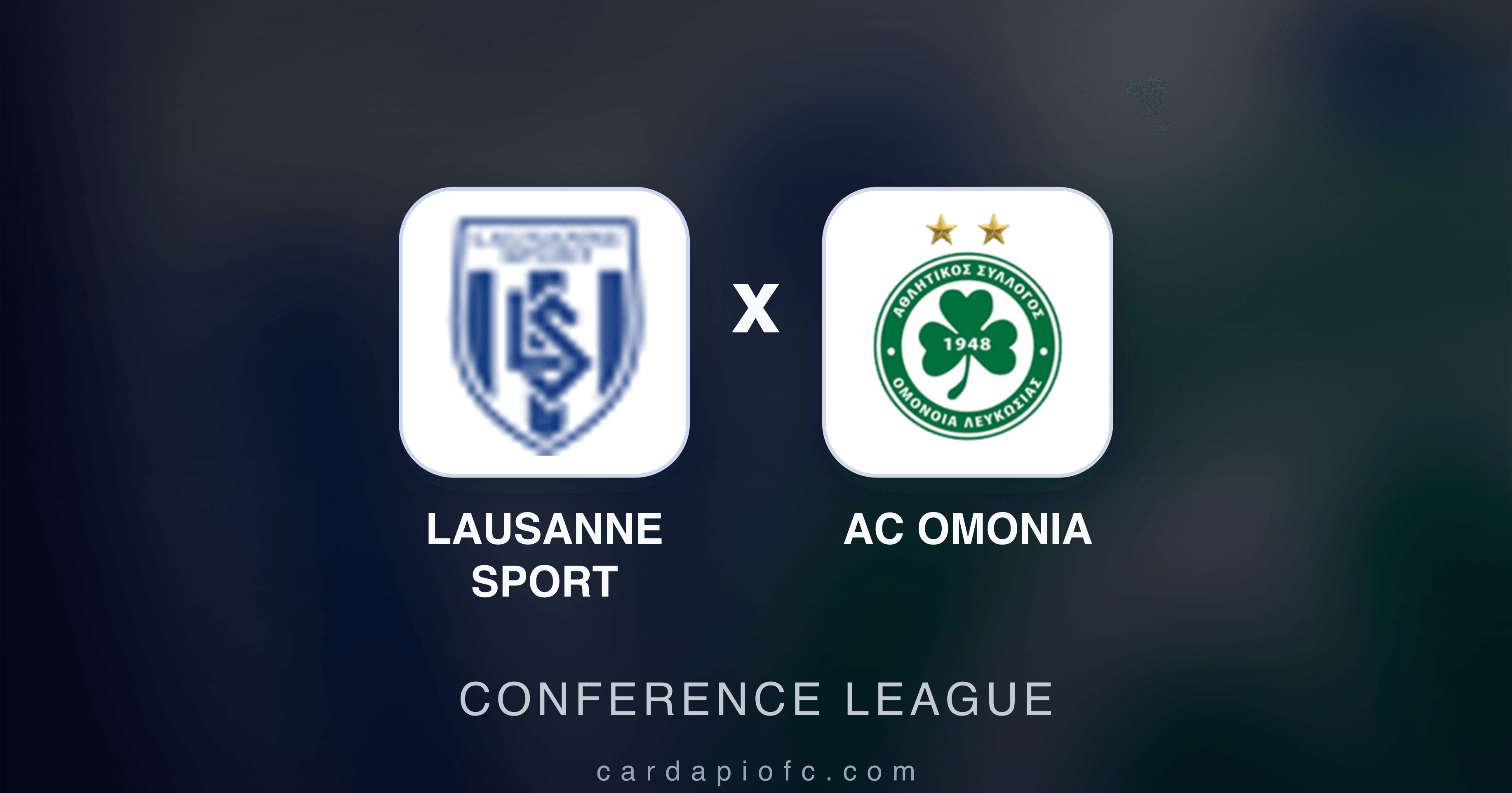 Lausanne Sport x AC Omonia - Conference League prévia da transmissão