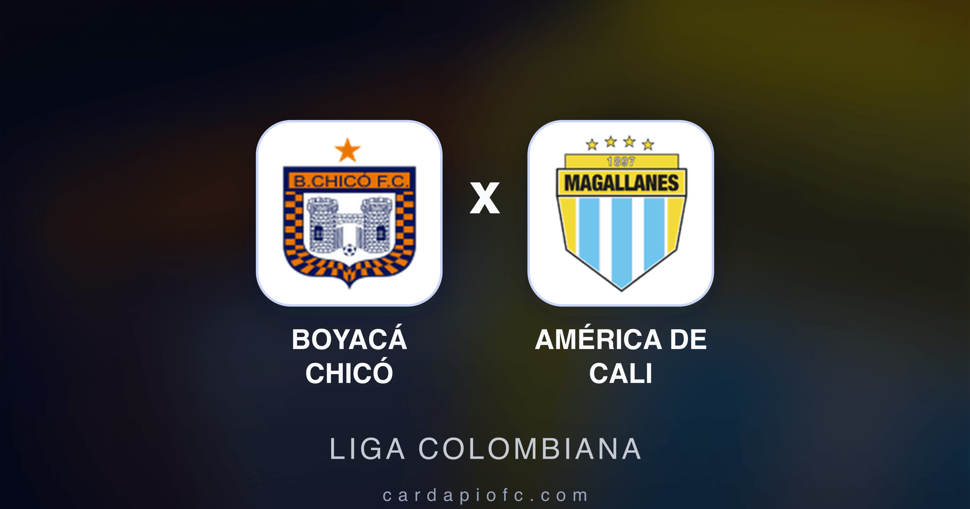 Boyacá Chicó x América de Cali - Liga Colombiana prévia da transmissão