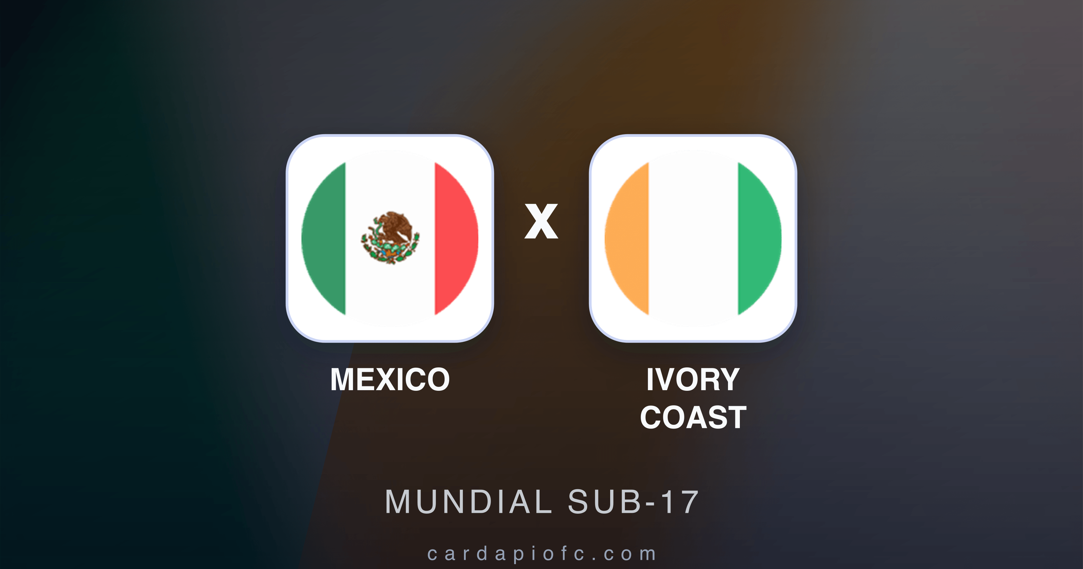 Mexico x Ivory coast - Mundial Sub-17 prévia da transmissão