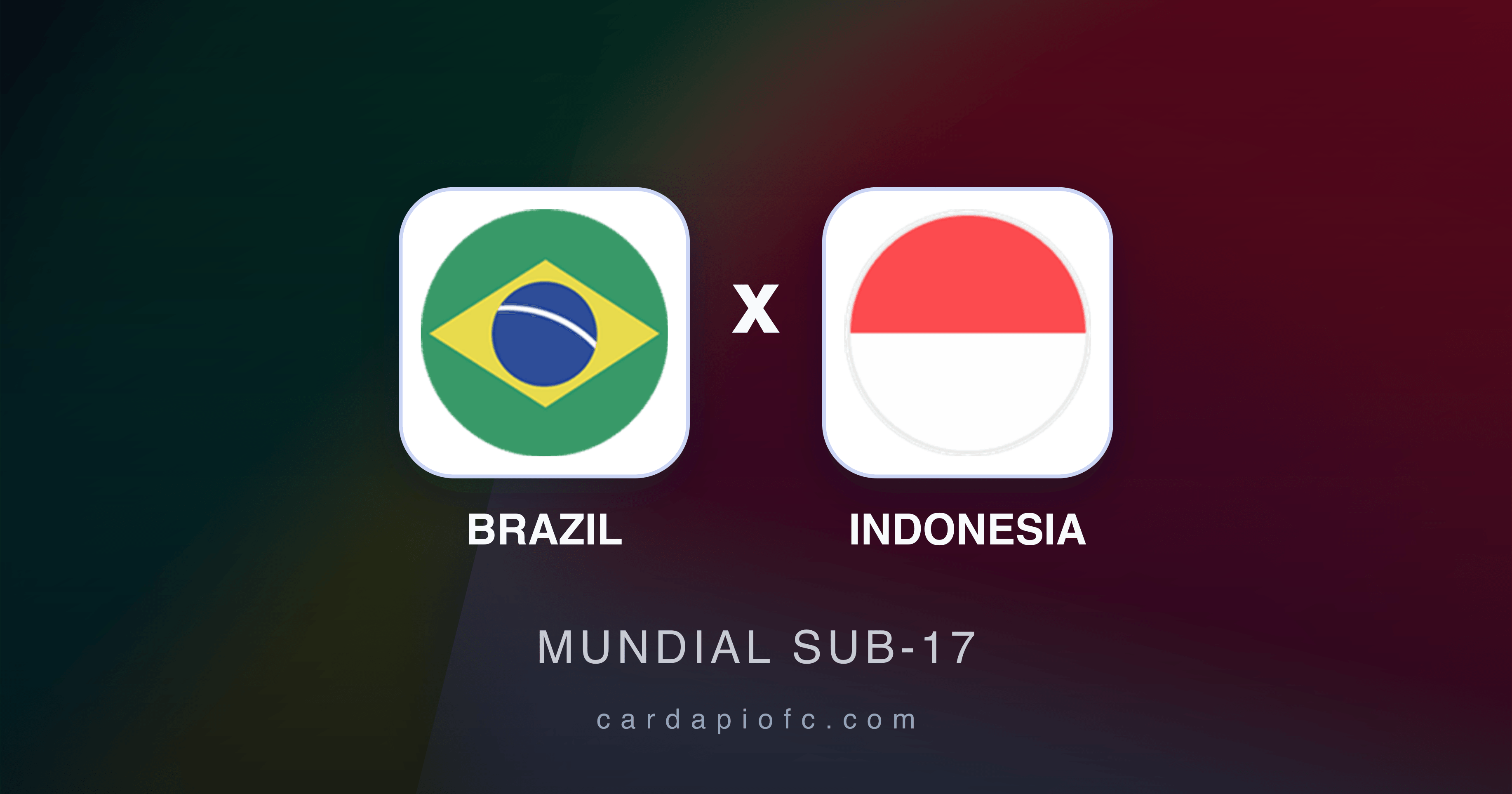 Brazil x Indonesia - Mundial Sub-17 prévia da transmissão
