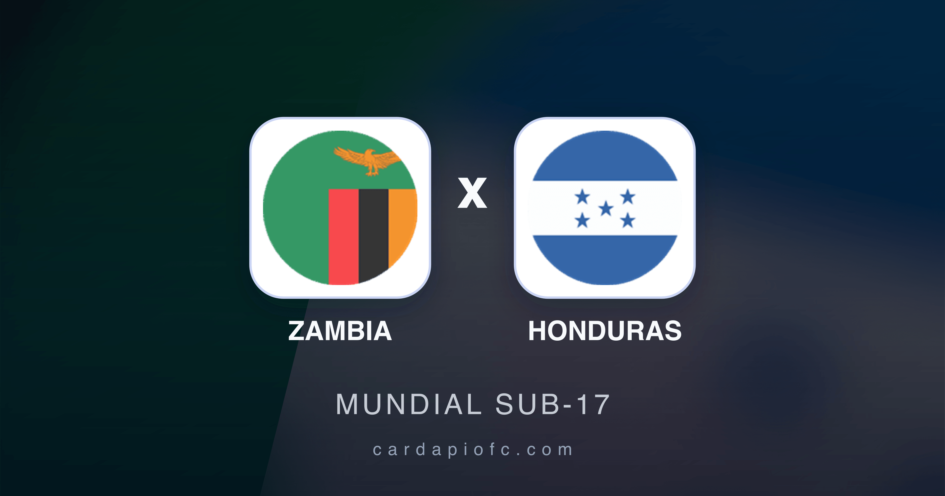 Zambia x Honduras - Mundial Sub-17 prévia da transmissão