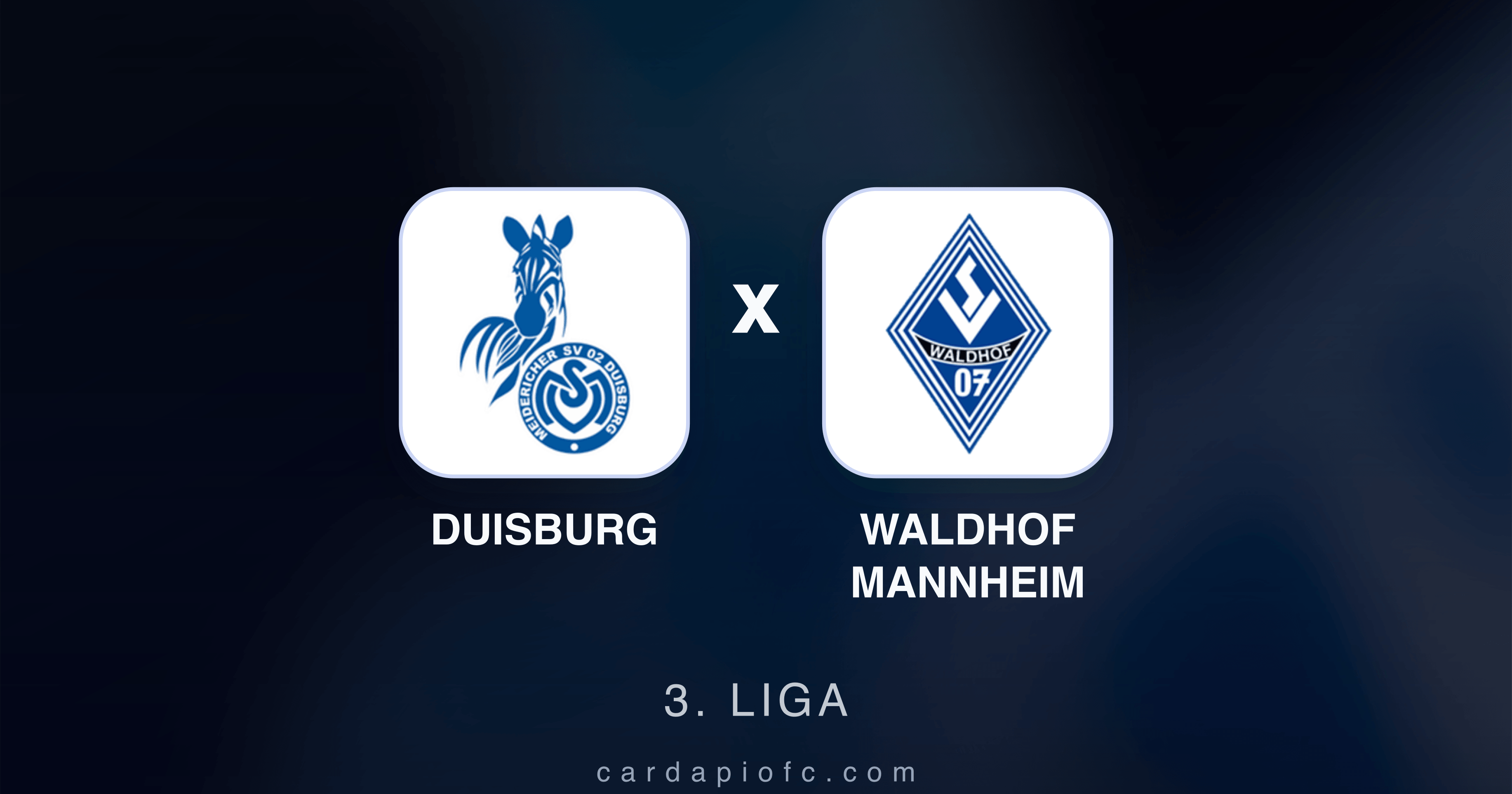 Duisburg x Waldhof Mannheim - 3. Liga prévia da transmissão