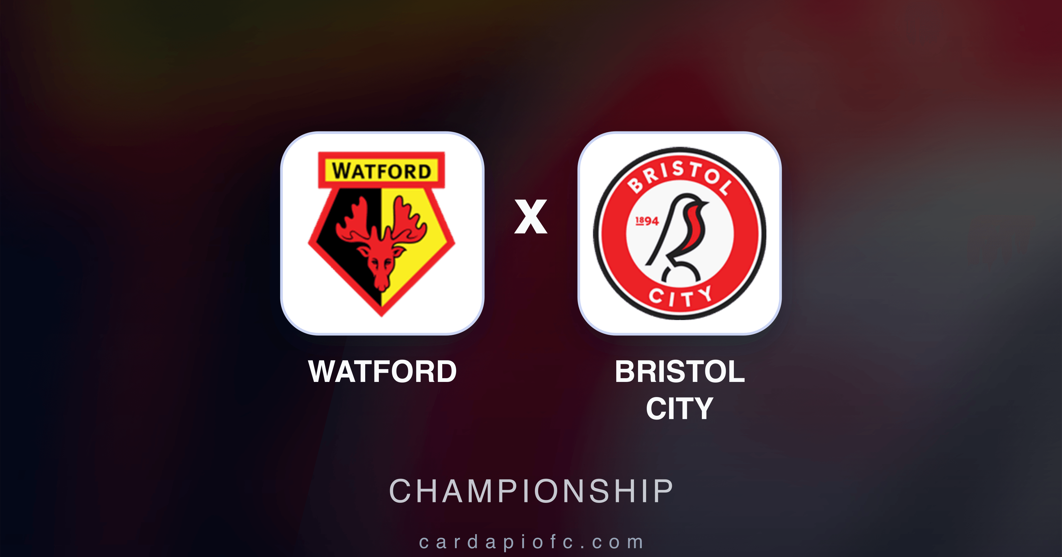Watford x Bristol City - Championship prévia da transmissão