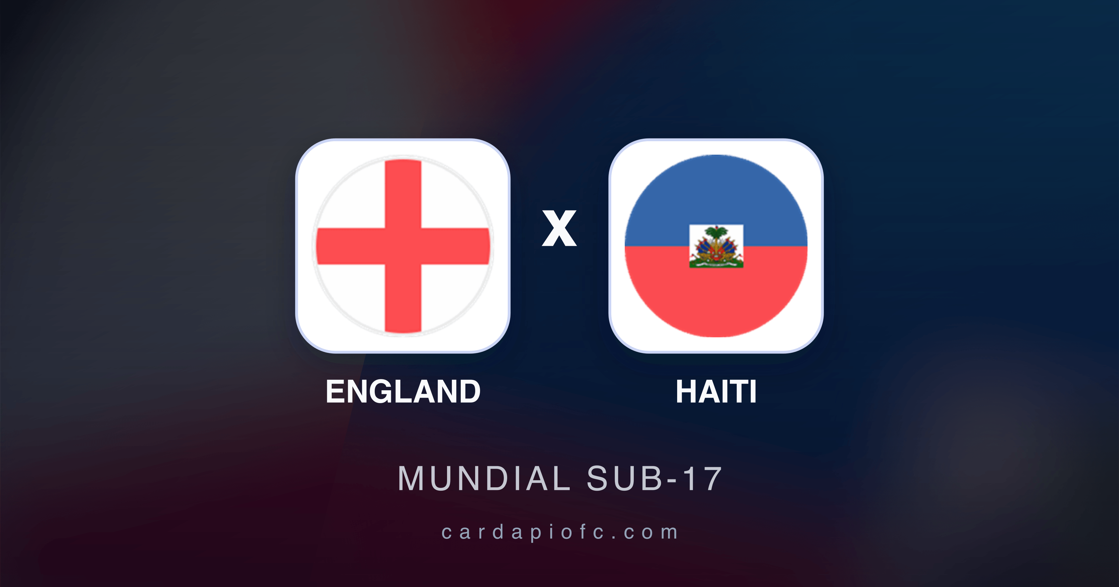 England x Haiti - Mundial Sub-17 prévia da transmissão