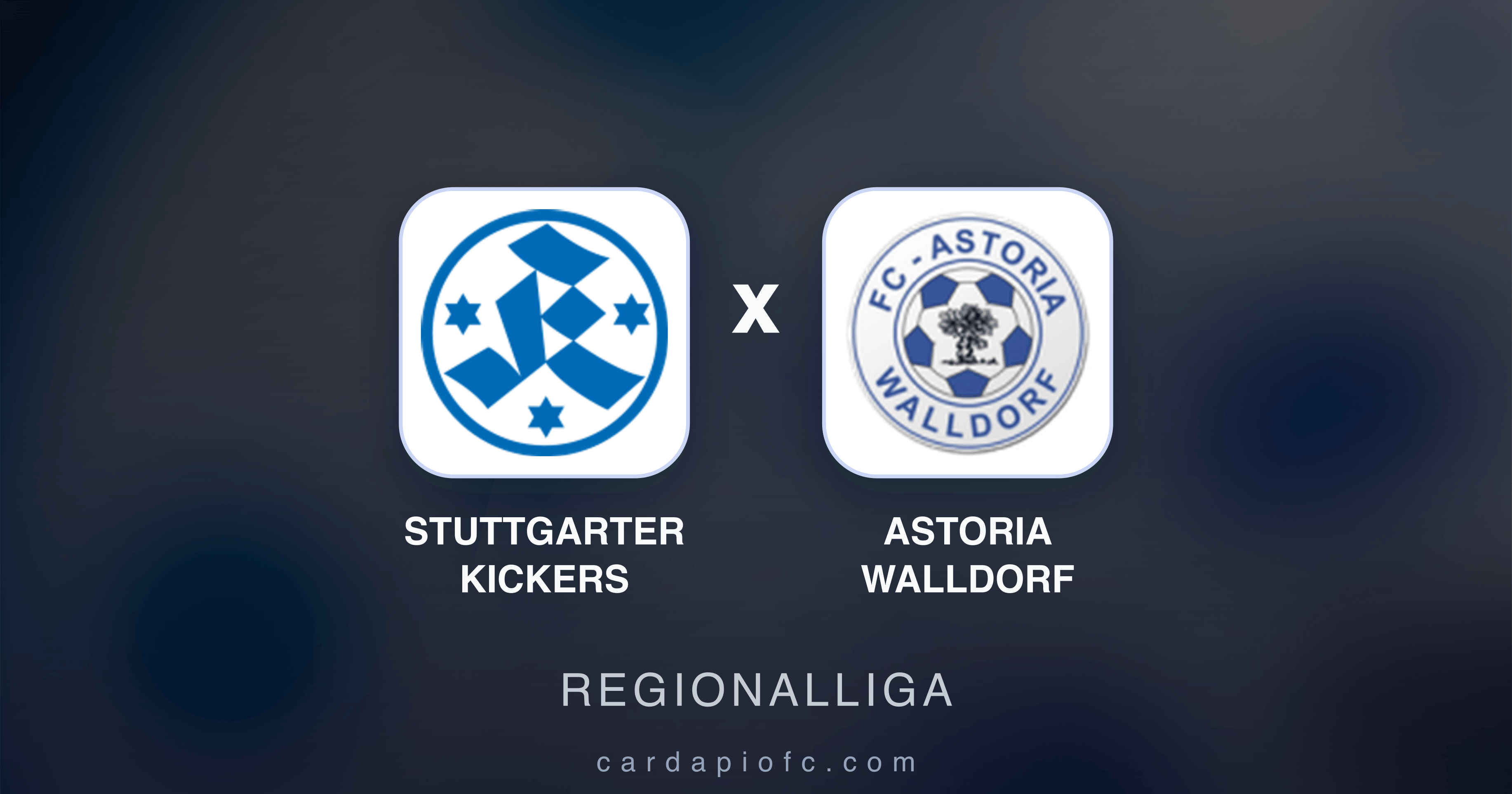 Stuttgarter Kickers x Astoria Walldorf - Regionalliga prévia da transmissão
