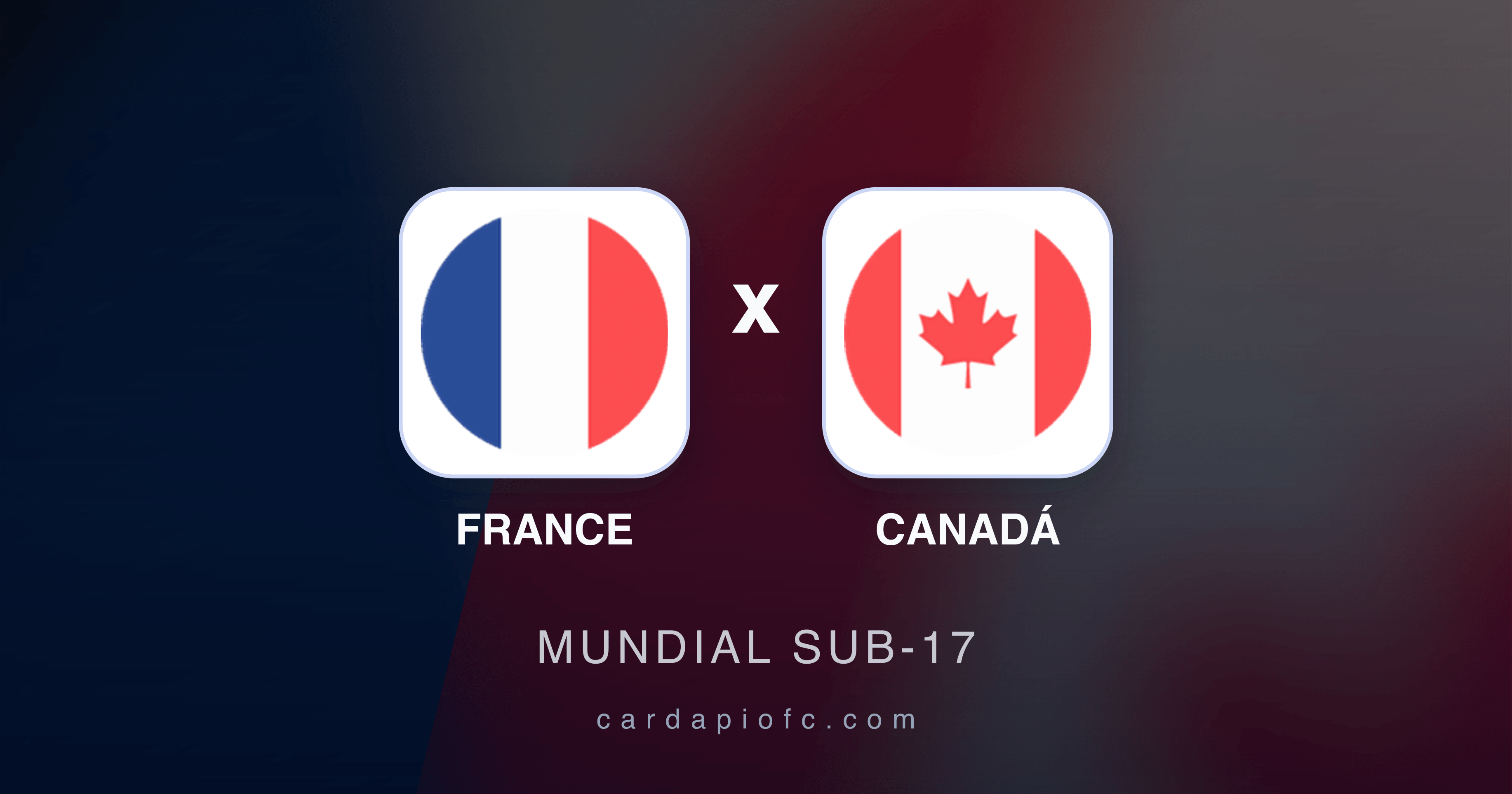 France x Canadá - Mundial Sub-17 prévia da transmissão