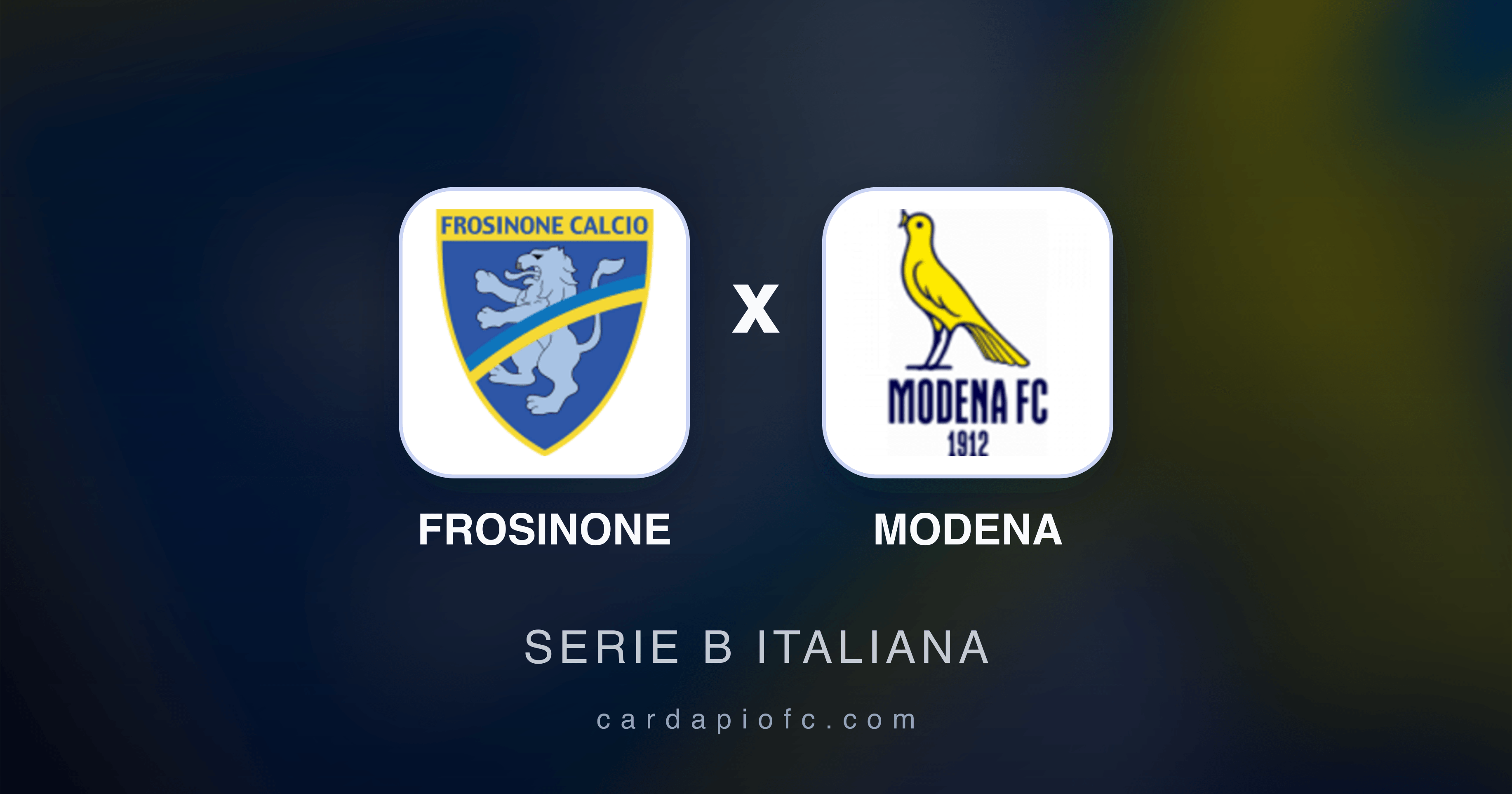 Frosinone x Modena - Serie B Italiana prévia da transmissão