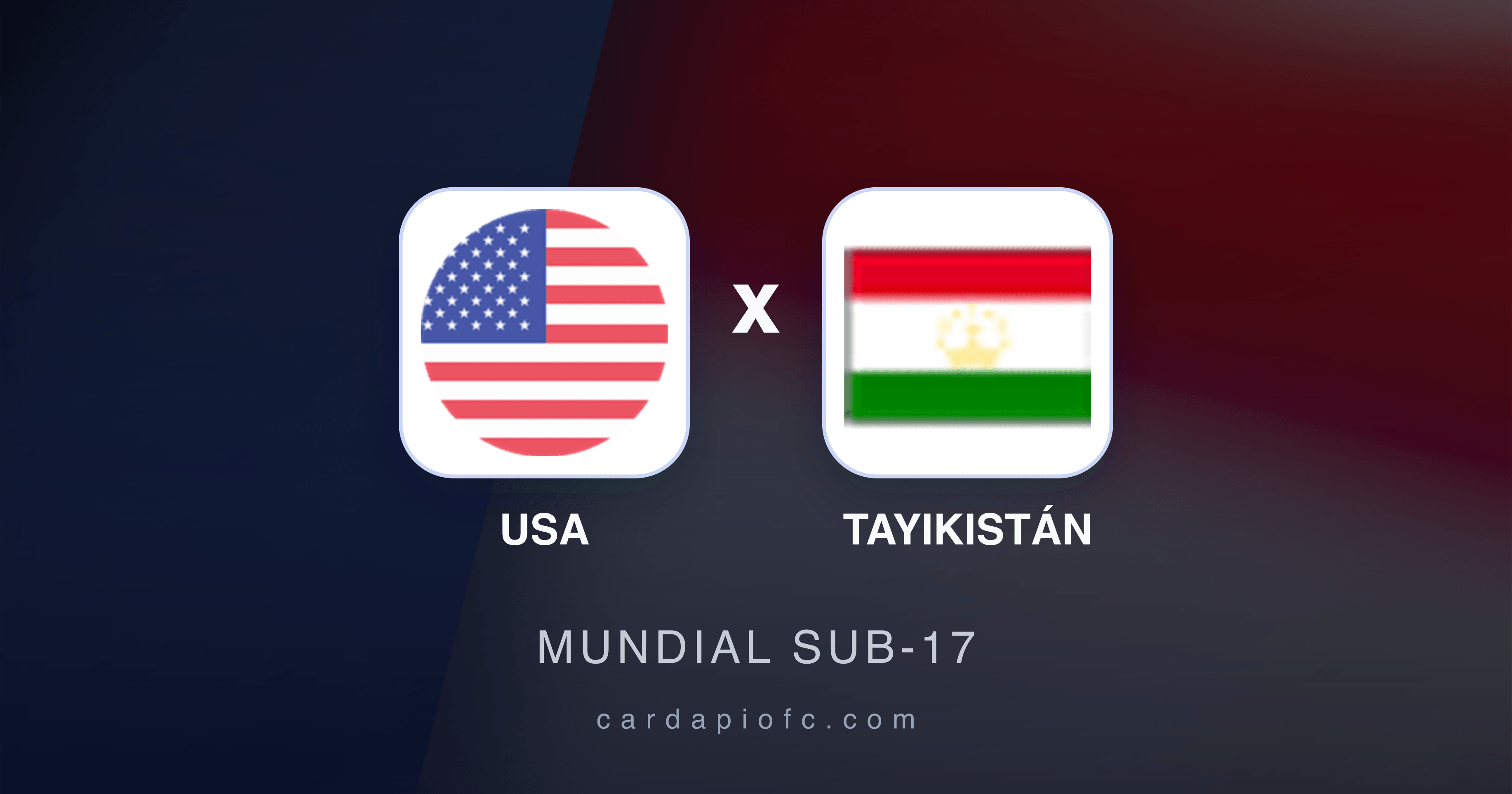 USA x Tayikistán - Mundial Sub-17 prévia da transmissão