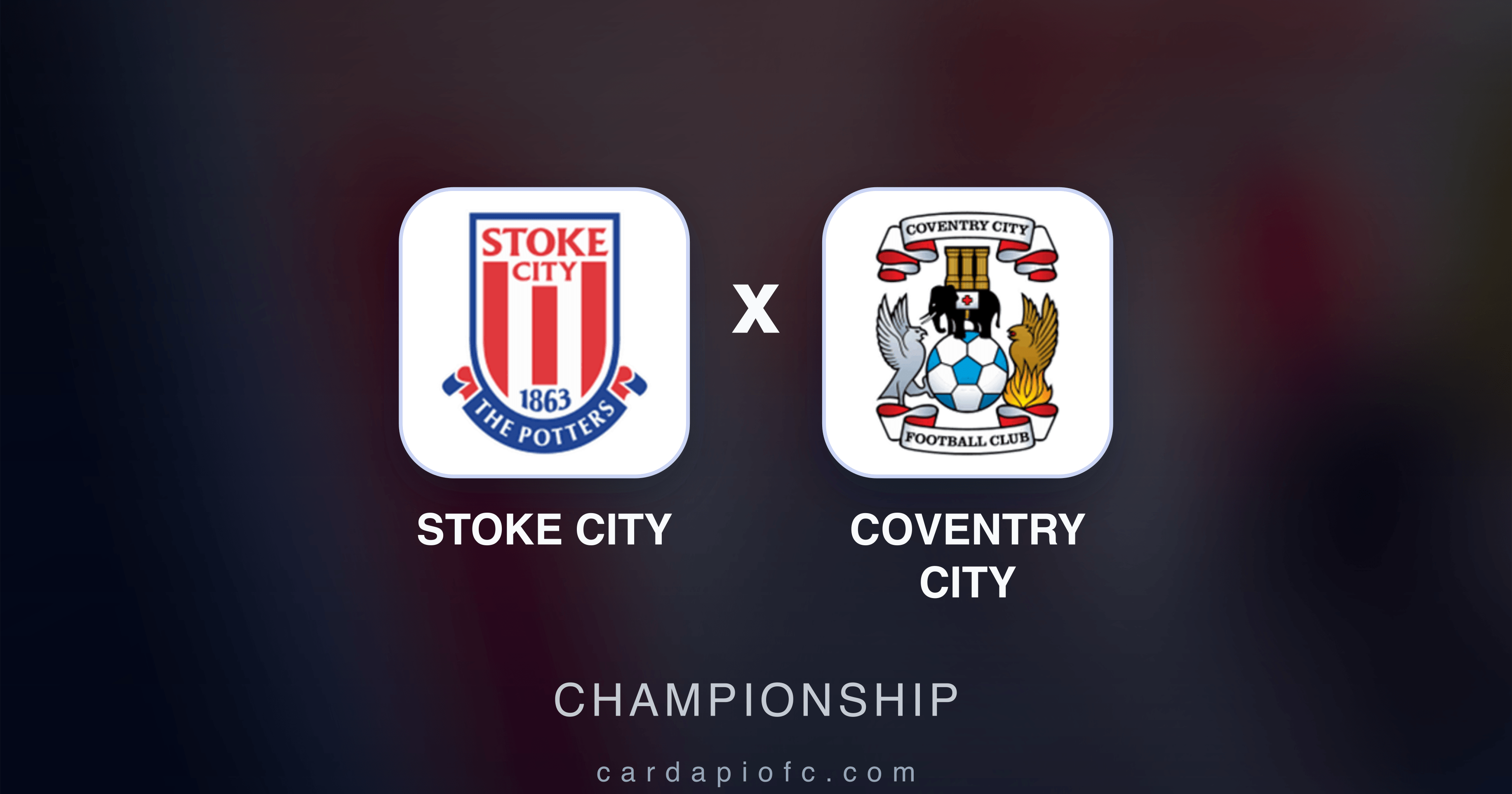 Stoke City x Coventry City - Championship prévia da transmissão