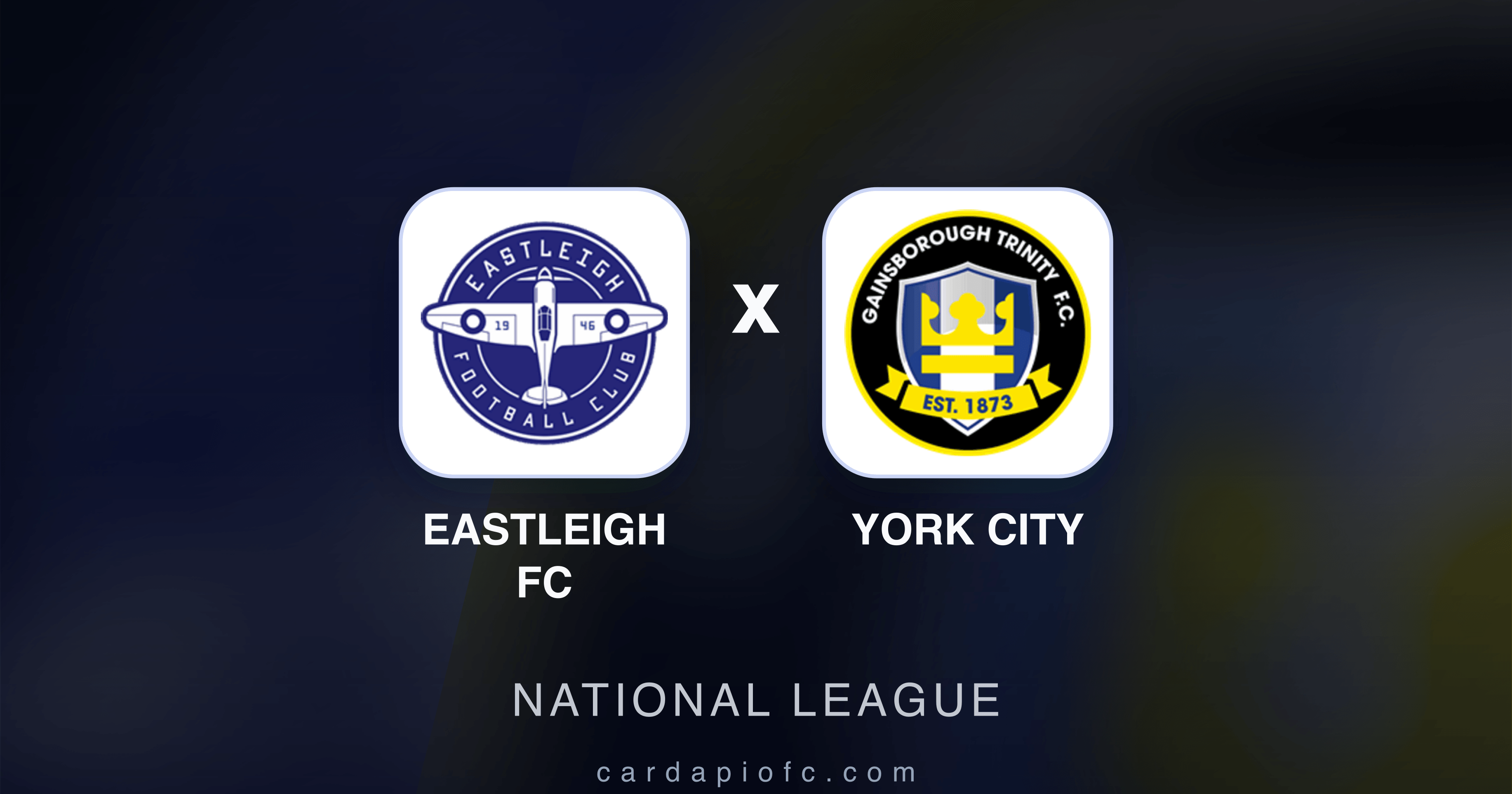 Eastleigh FC x York City - National League prévia da transmissão