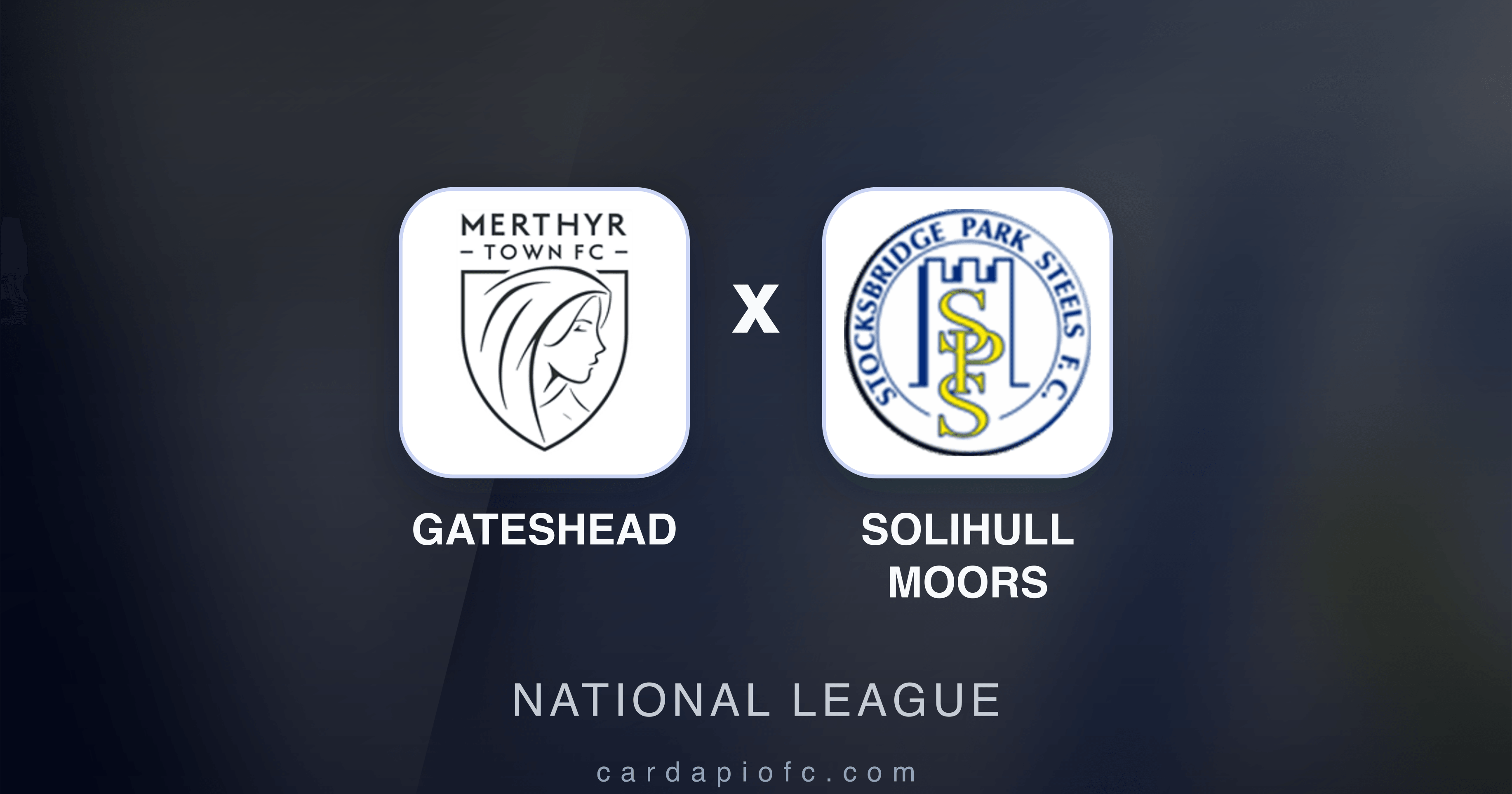 Gateshead x Solihull Moors - National League prévia da transmissão