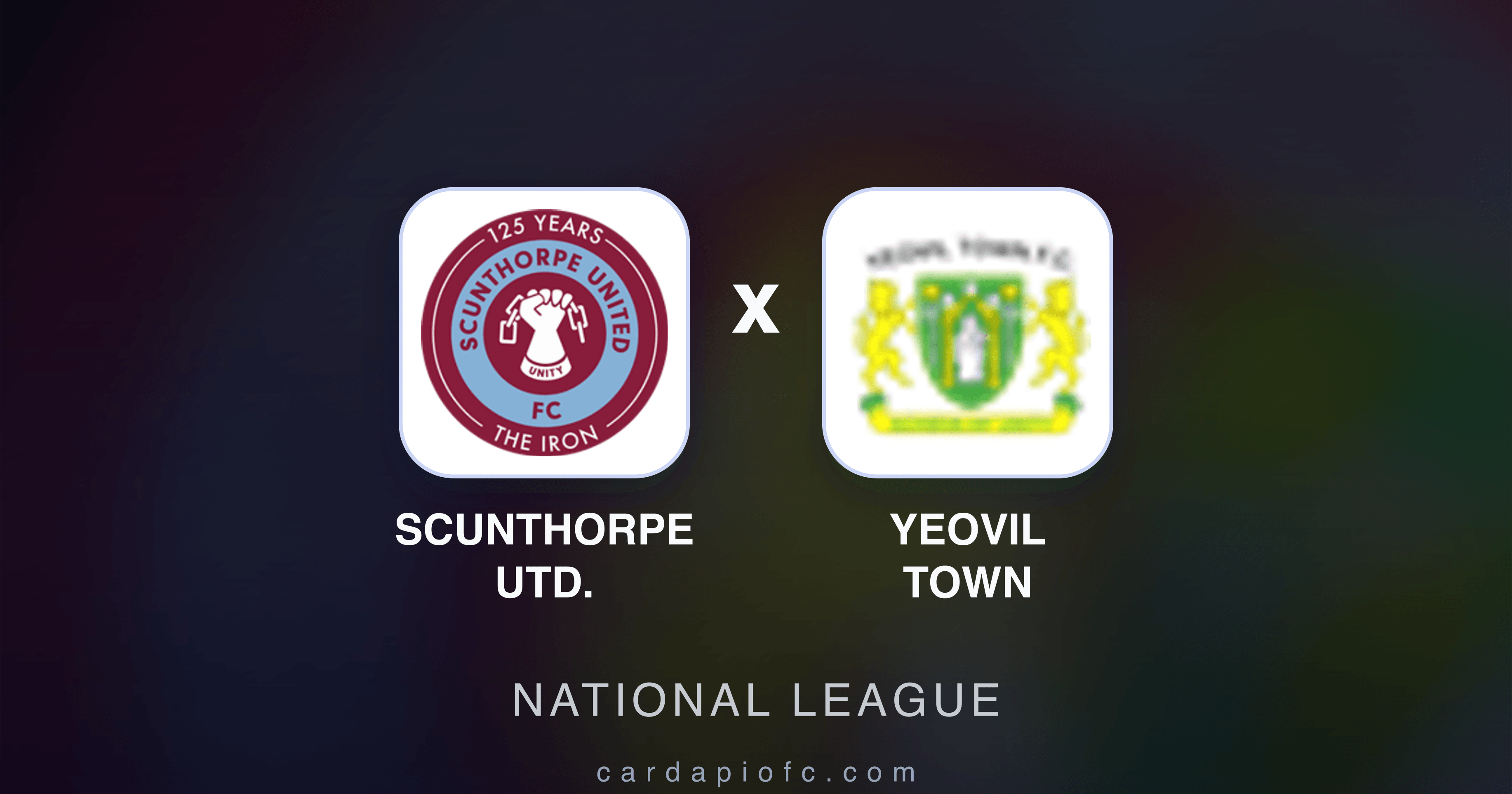 Scunthorpe Utd. x Yeovil Town - National League prévia da transmissão