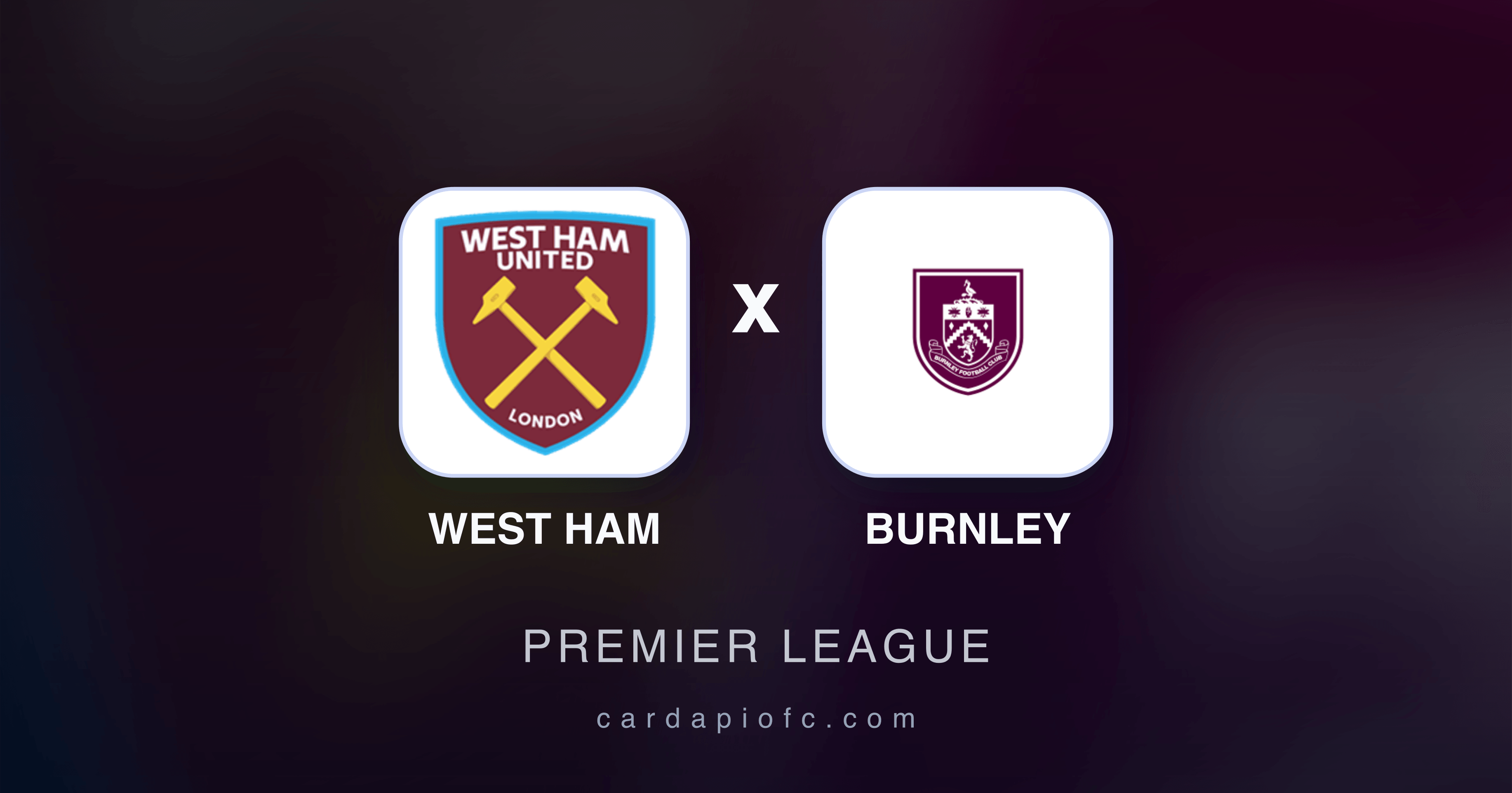 West Ham x Burnley - Premier League prévia da transmissão
