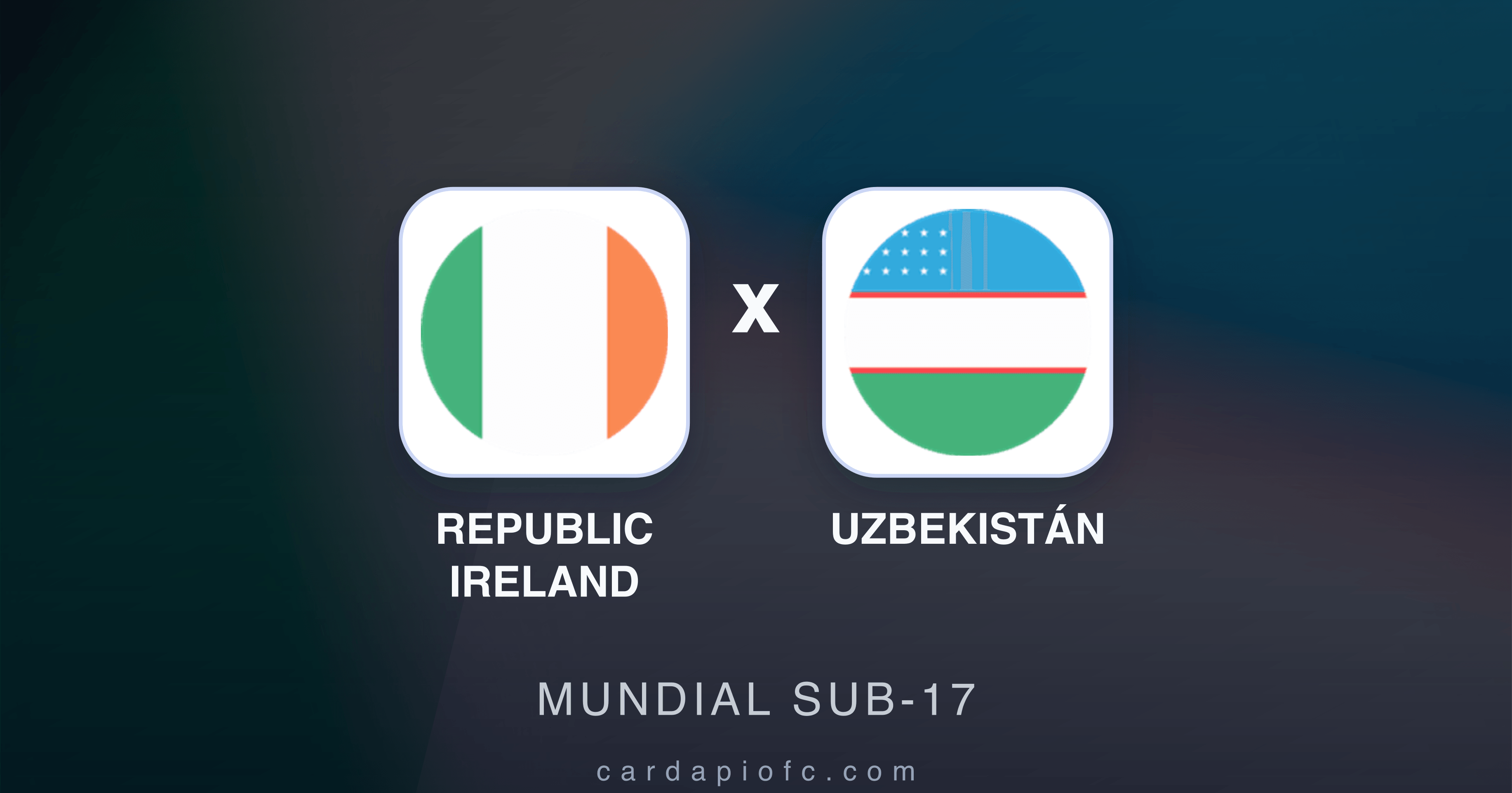 Republic Ireland x Uzbekistán - Mundial Sub-17 prévia da transmissão