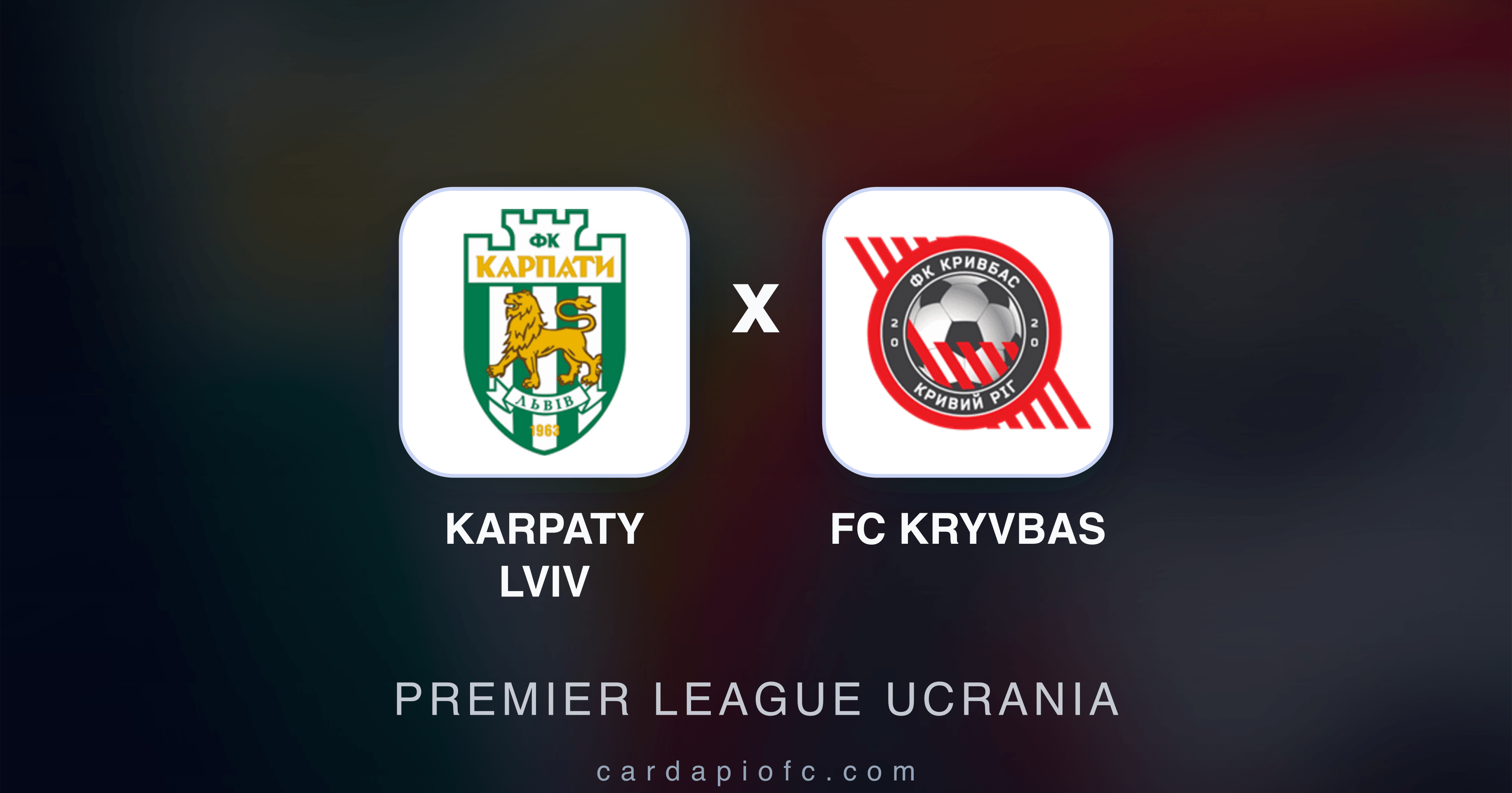 Karpaty Lviv x FC Kryvbas - Premier League Ucrania prévia da transmissão