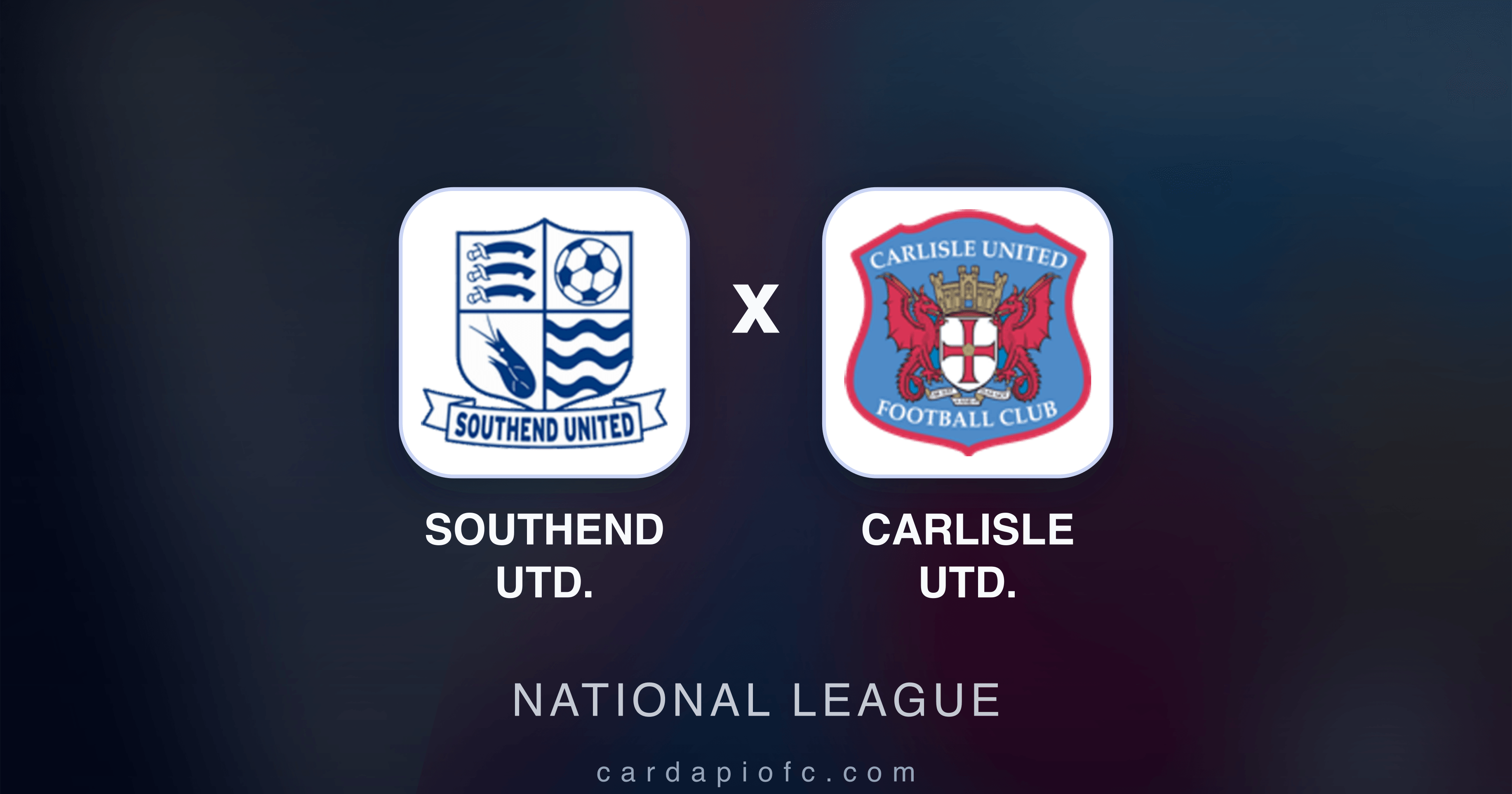 Southend Utd. x Carlisle Utd. - National League prévia da transmissão