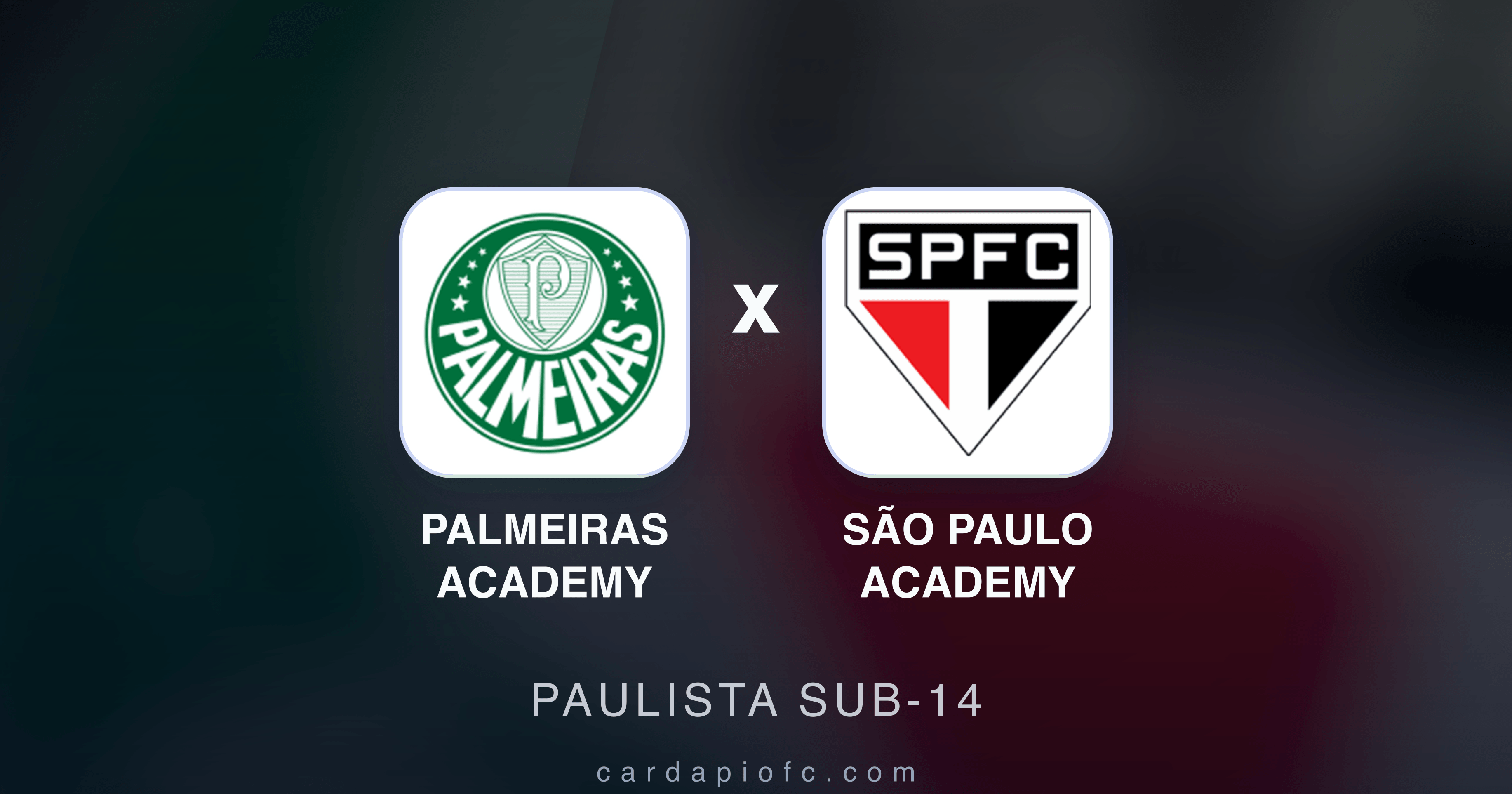 Palmeiras Academy x São Paulo Academy - Paulista Sub-14 prévia da transmissão