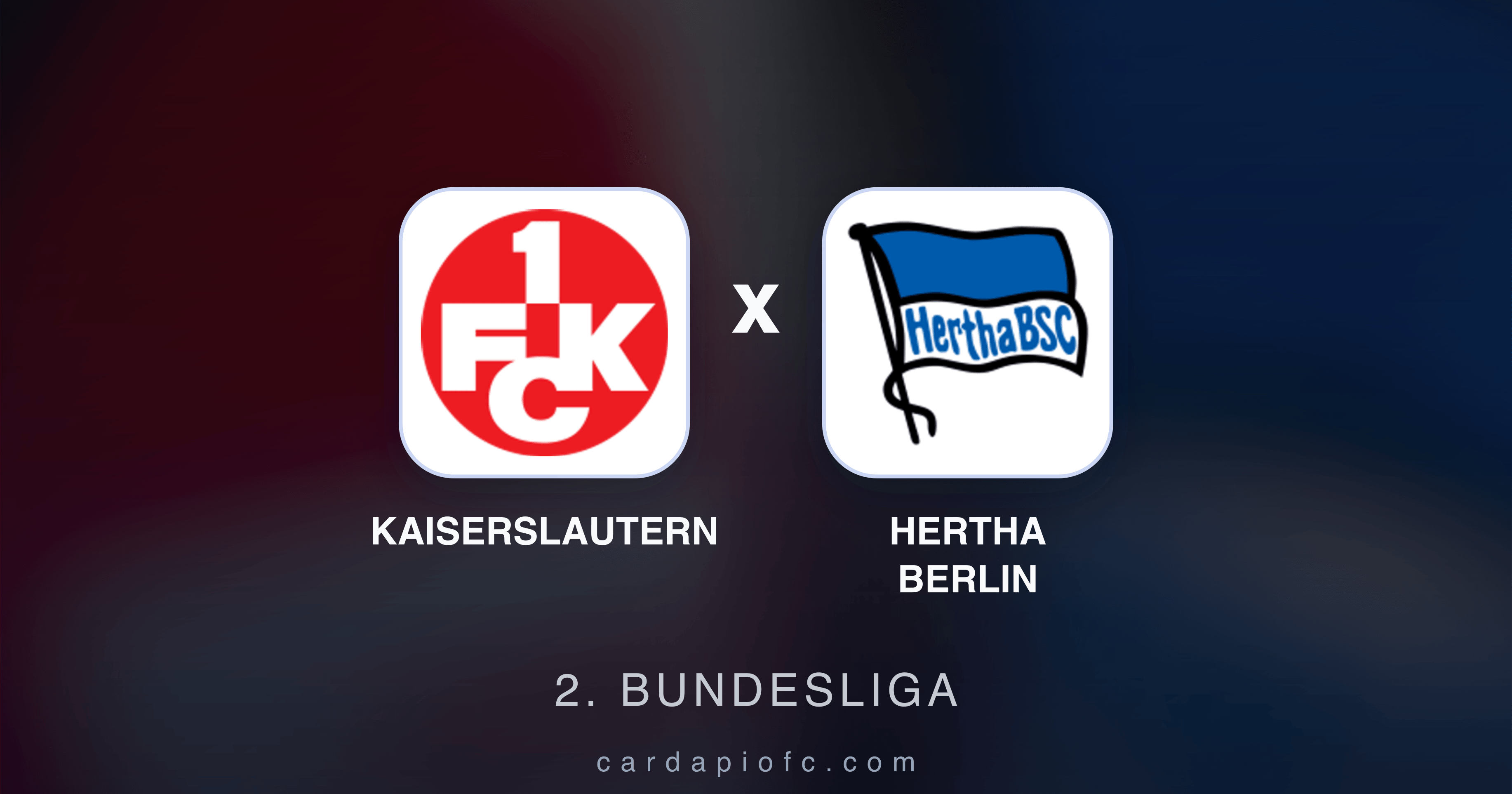 Kaiserslautern x Hertha Berlin - 2. Bundesliga prévia da transmissão
