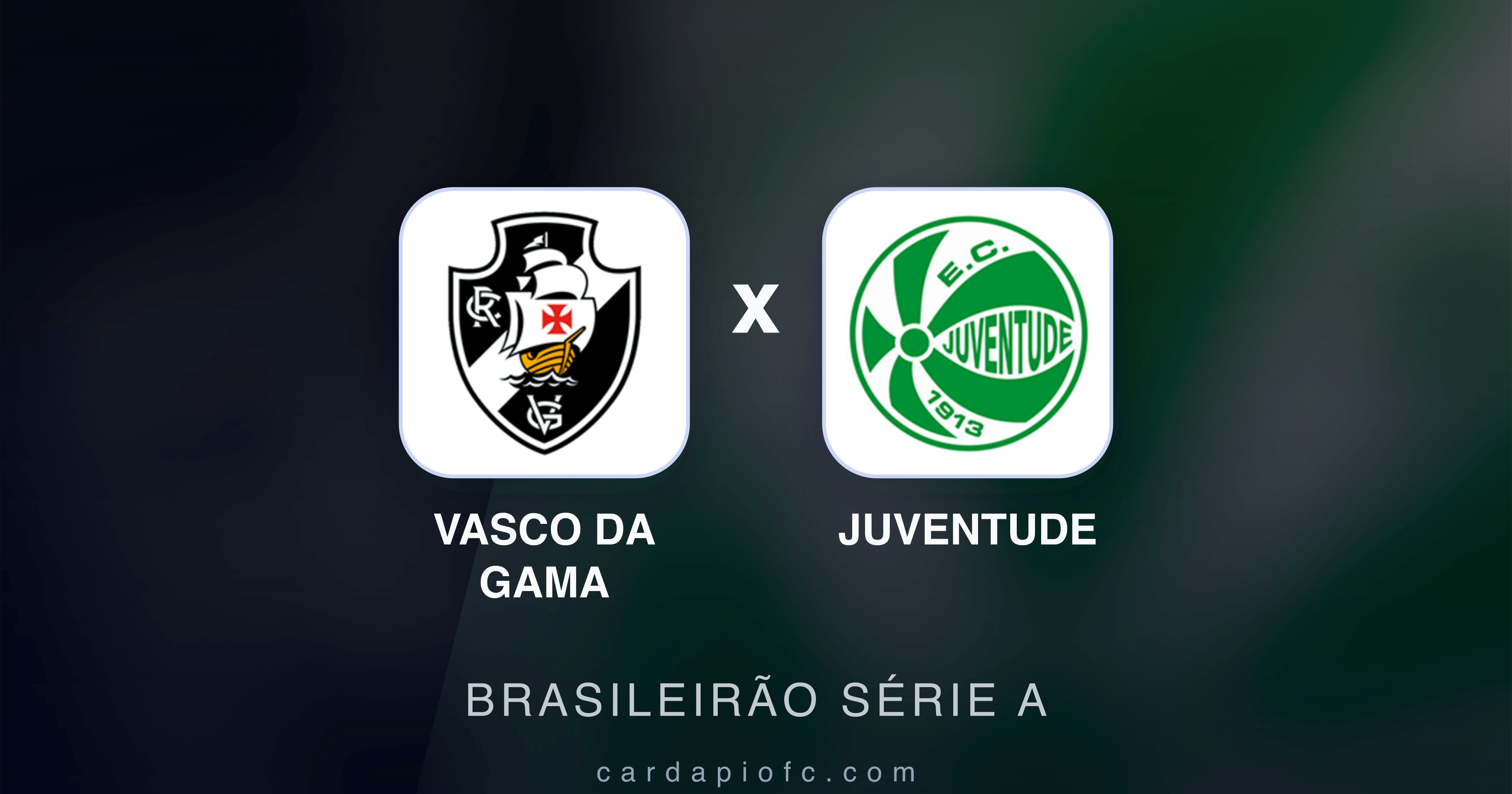 Vasco da Gama x Juventude - Brasileirão Série A prévia da transmissão