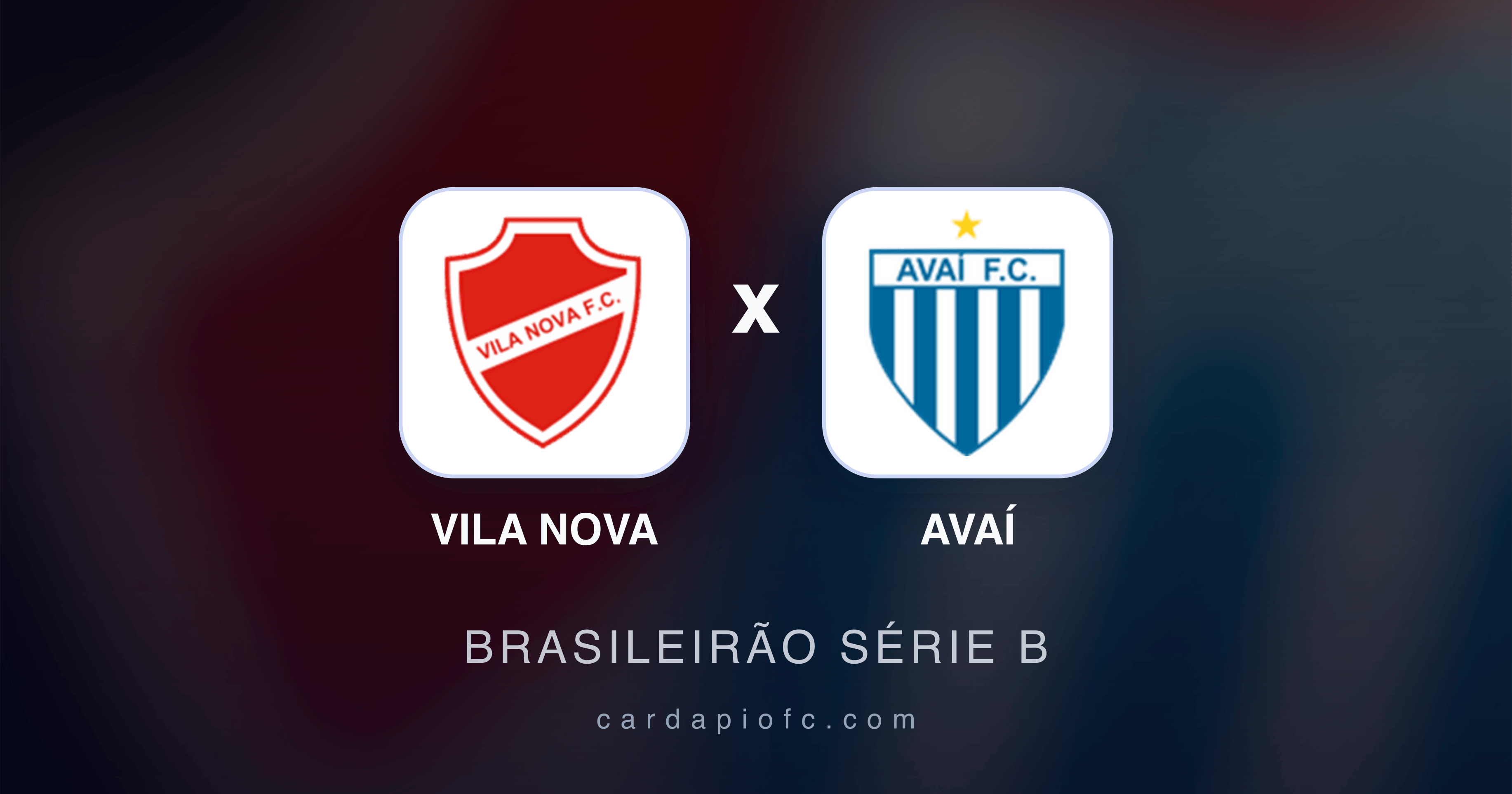 Vila Nova x Avaí - Brasileirão Série B prévia da transmissão