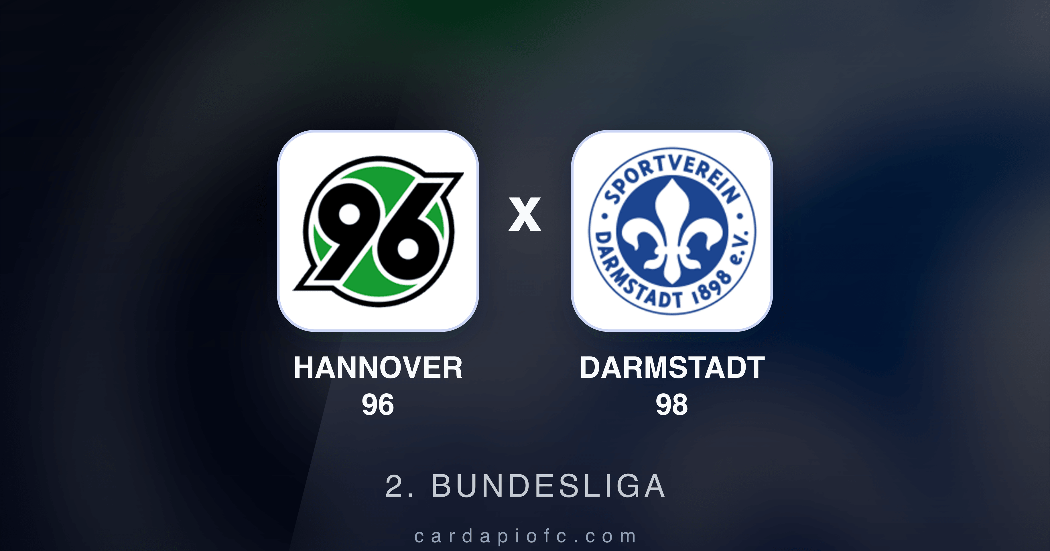 Hannover 96 x Darmstadt 98 - 2. Bundesliga prévia da transmissão