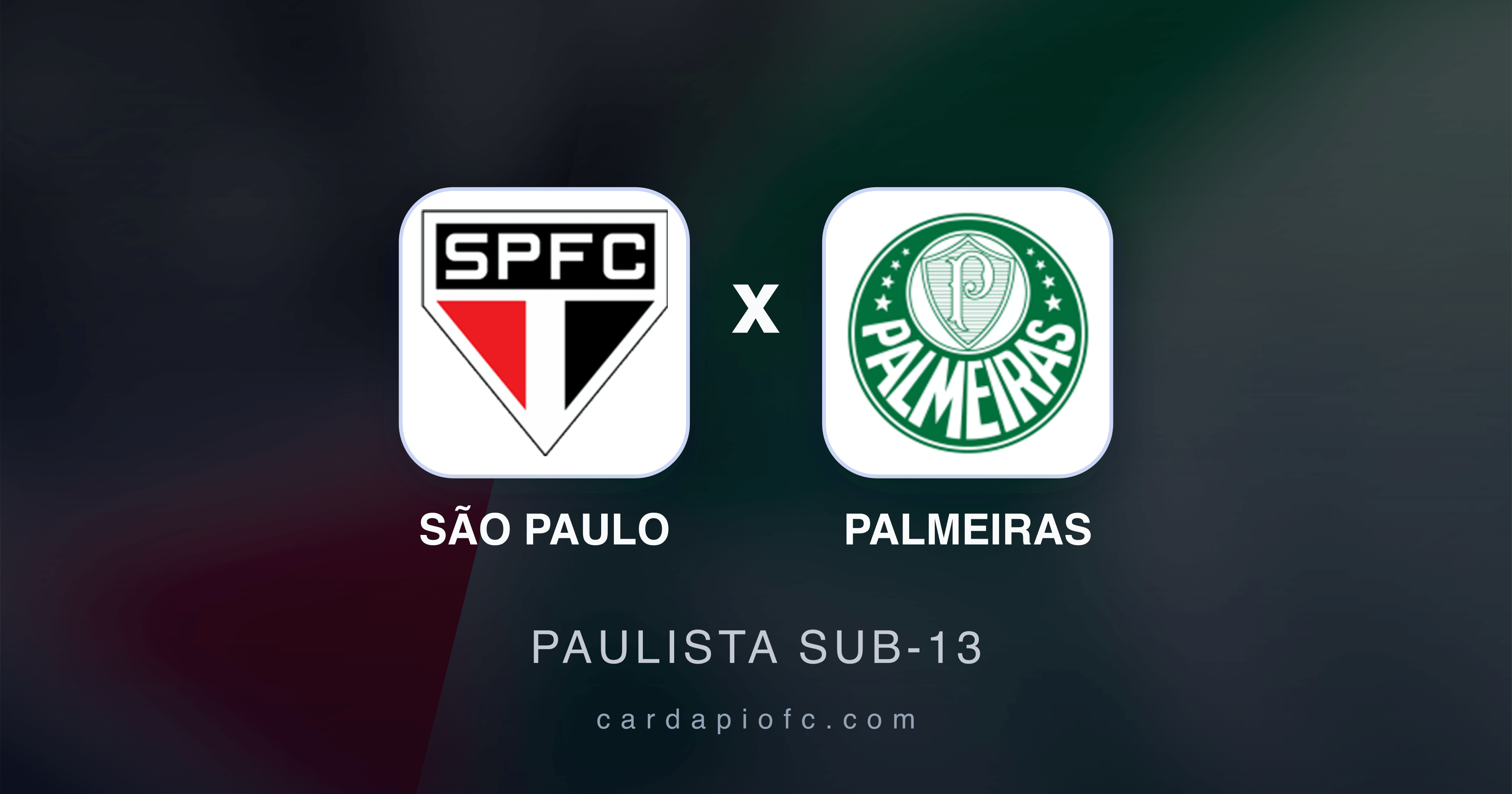 São Paulo x Palmeiras - Paulista Sub-13 prévia da transmissão