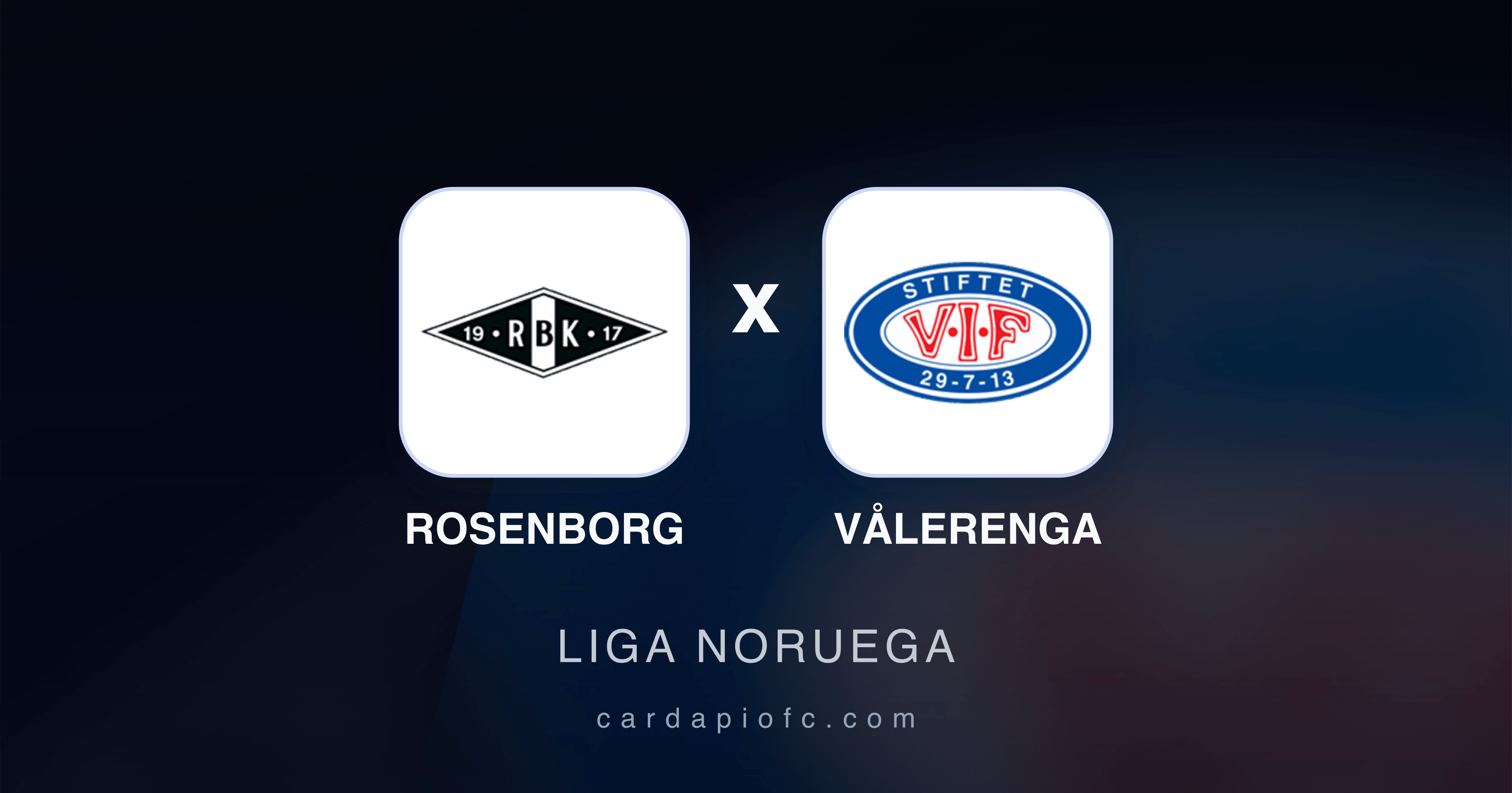 Rosenborg x Vålerenga - Liga Noruega prévia da transmissão