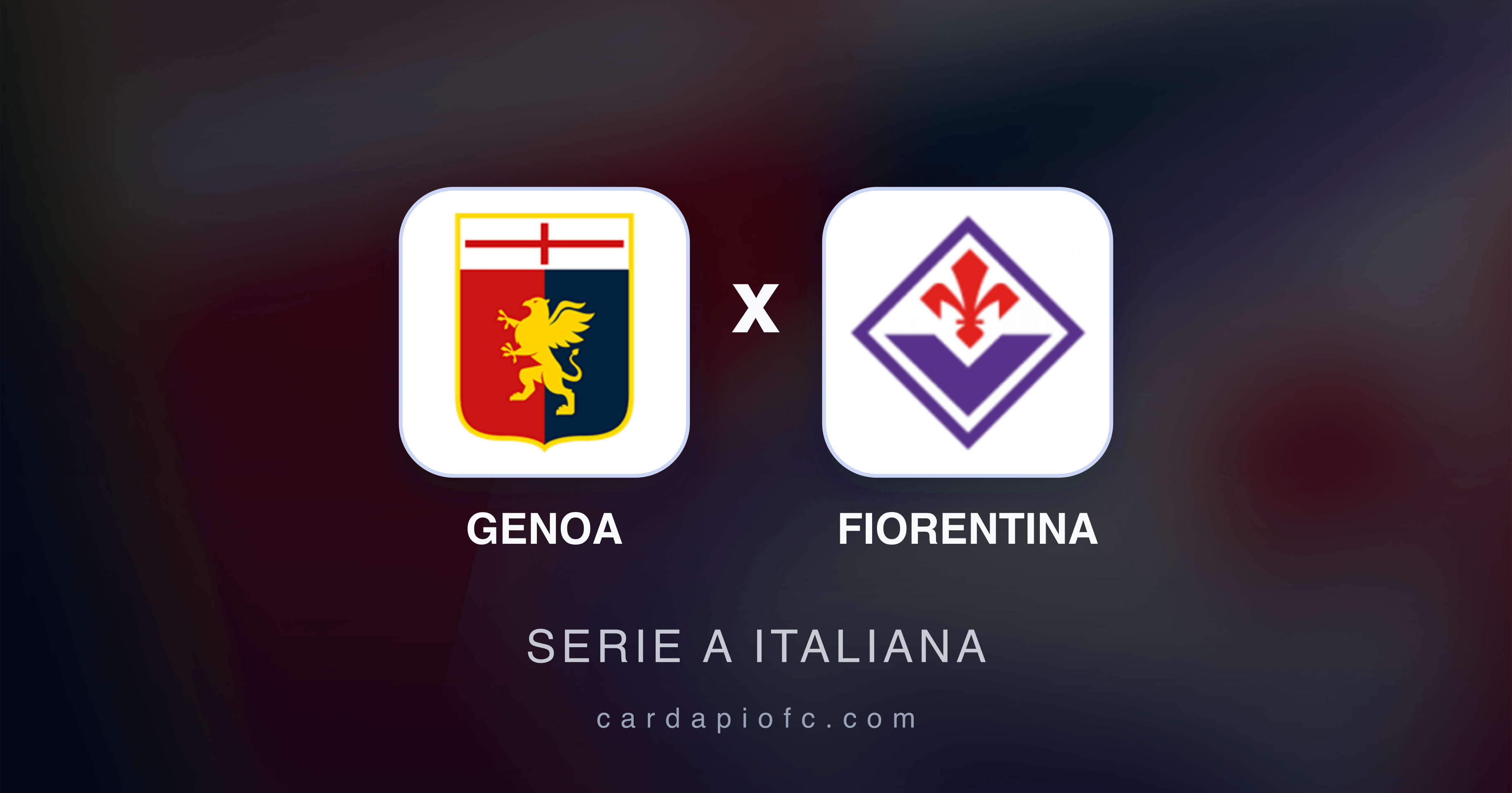 Genoa x Fiorentina - Serie A Italiana prévia da transmissão