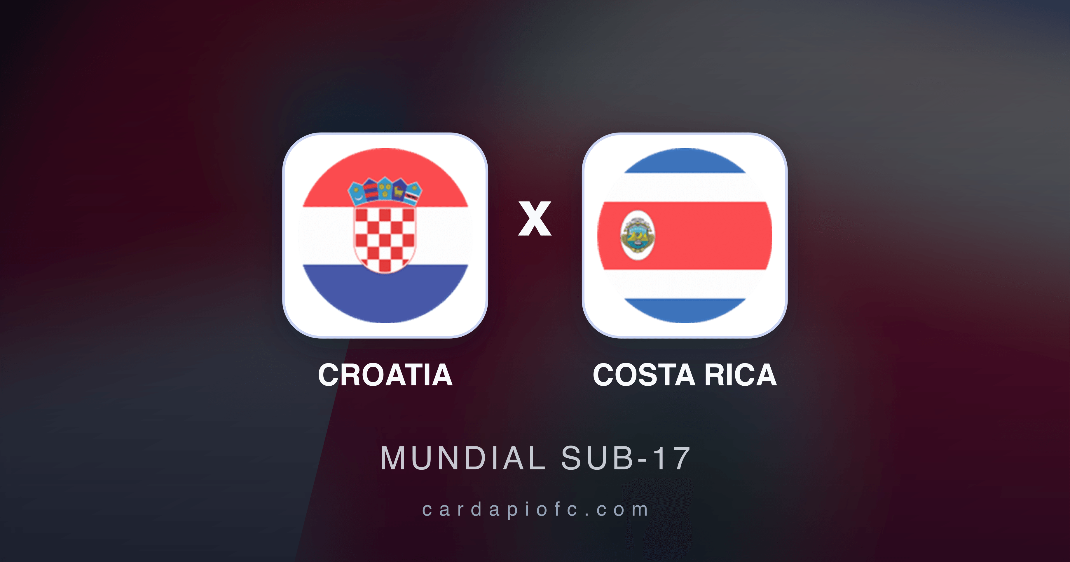 Croatia x Costa Rica - Mundial Sub-17 prévia da transmissão
