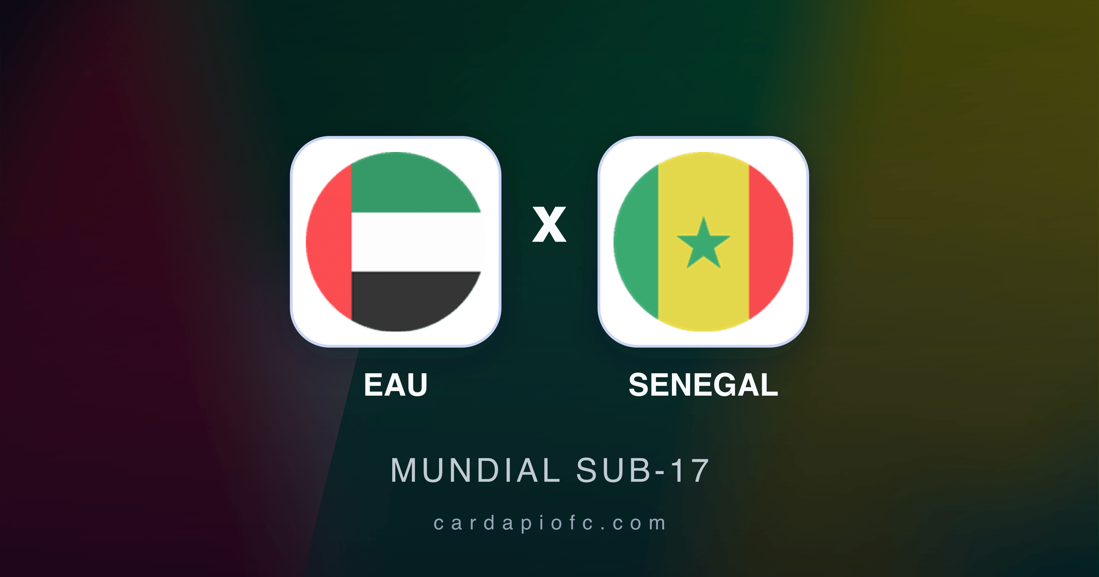 EAU x Senegal - Mundial Sub-17 prévia da transmissão