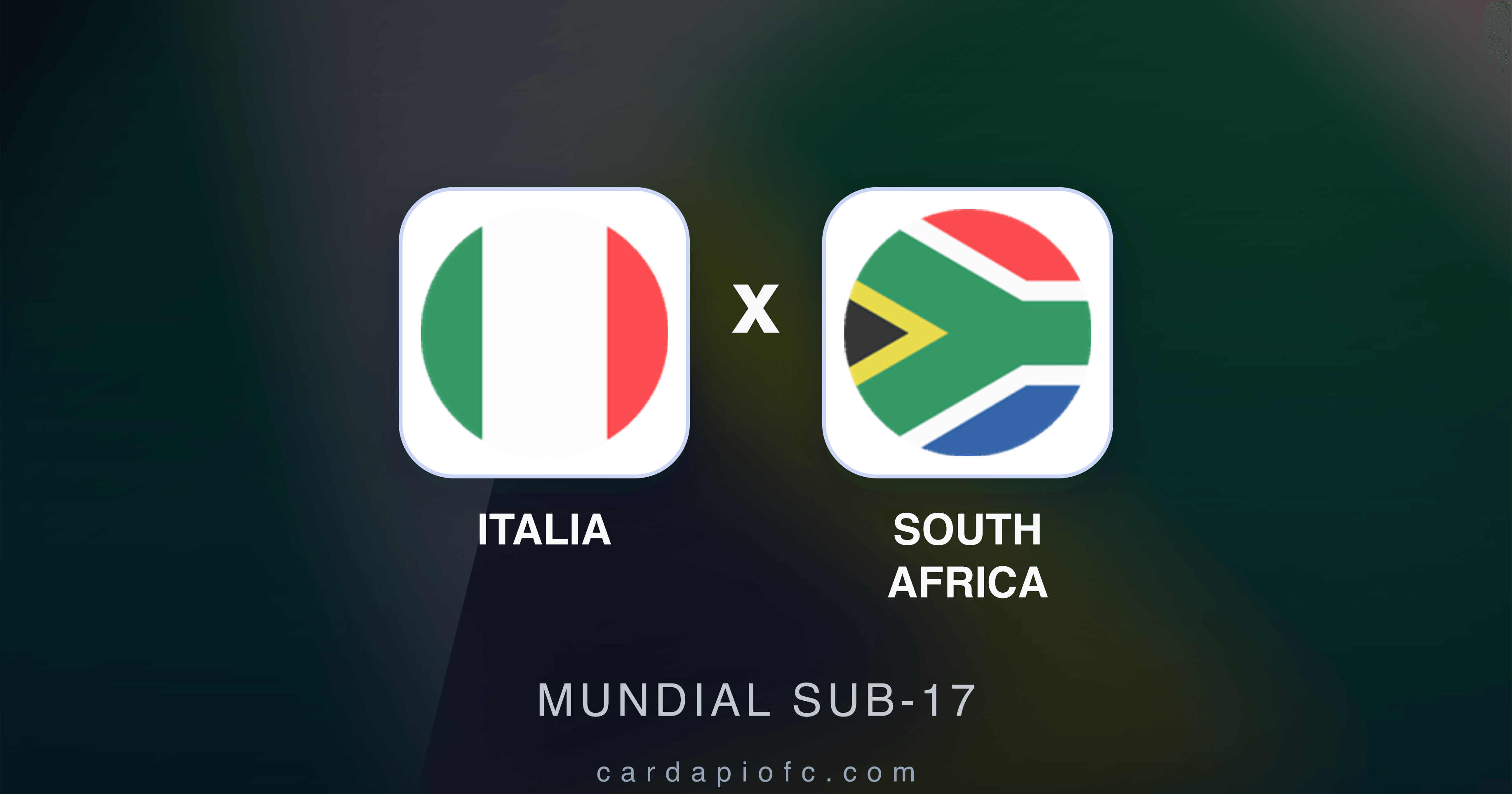 Italia x South Africa - Mundial Sub-17 prévia da transmissão