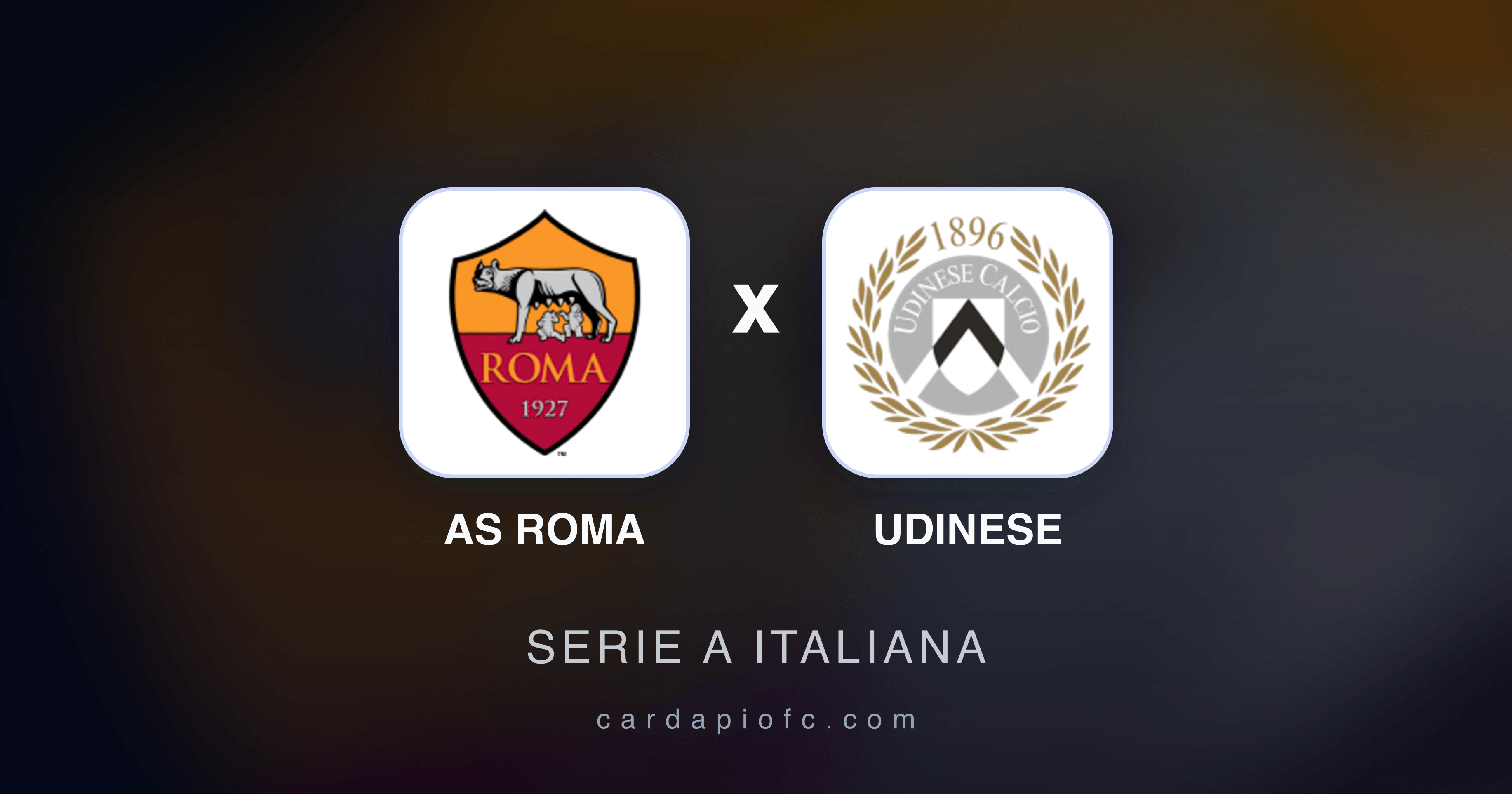 AS Roma x Udinese - Serie A Italiana prévia da transmissão