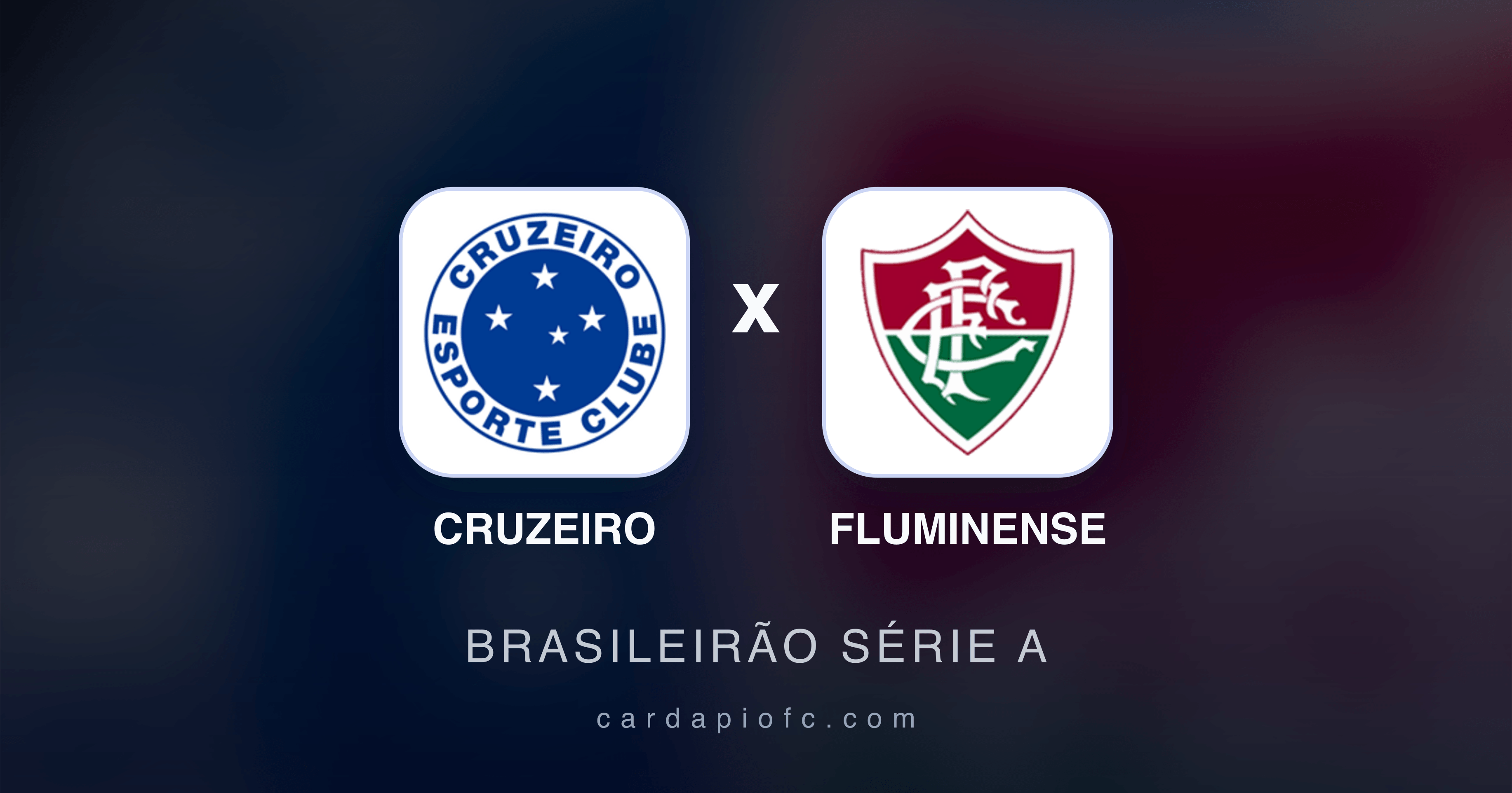 Cruzeiro x Fluminense - Brasileirão Série A prévia da transmissão